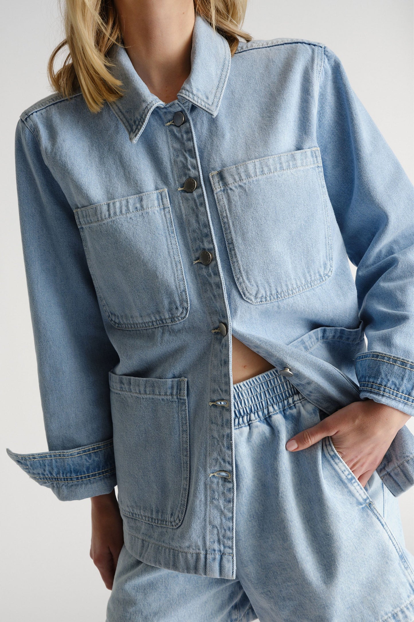 D-Luxe Denim Shacket