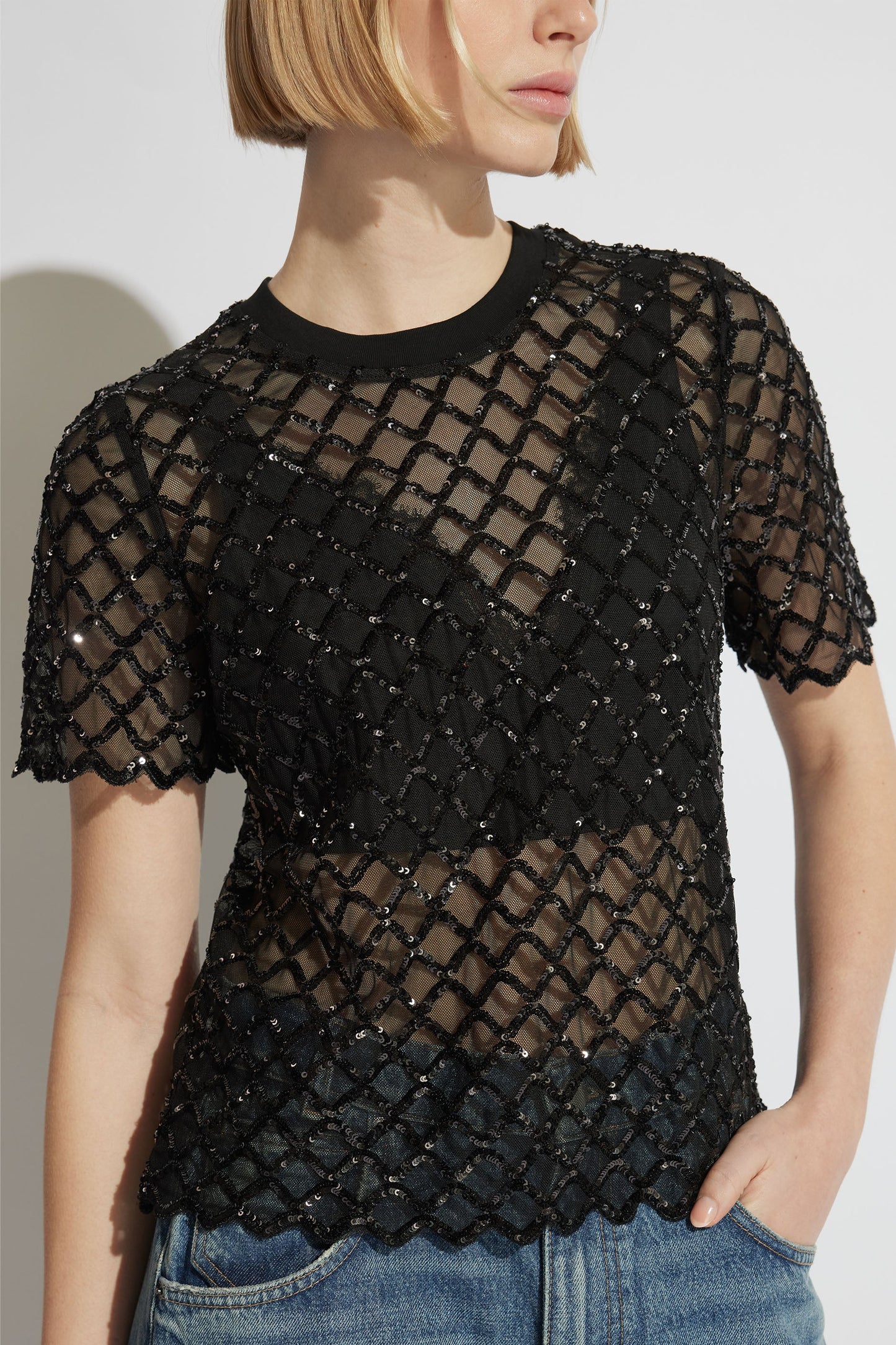 Evelyn Sequin Tee