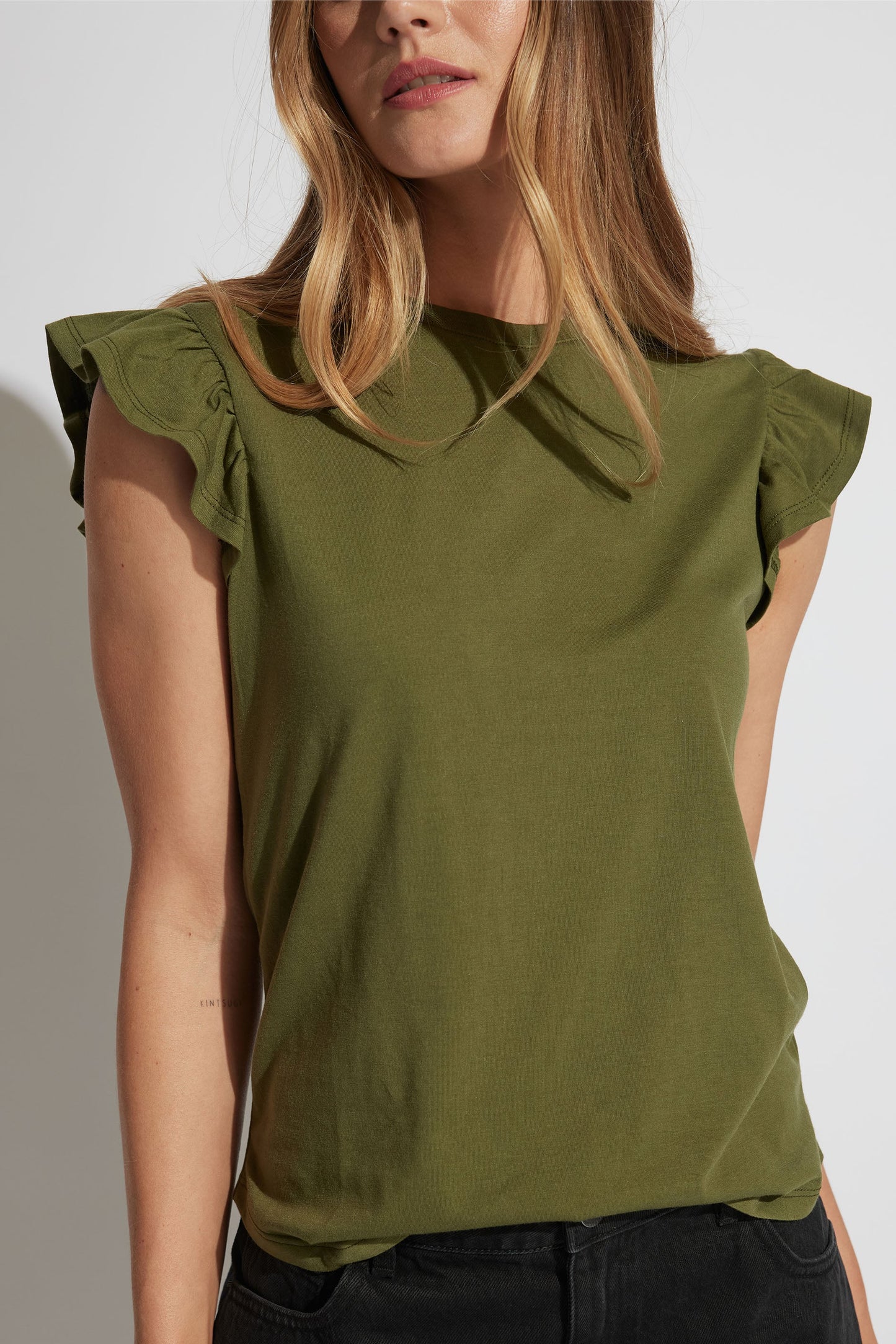 Frill Sleeve Tee