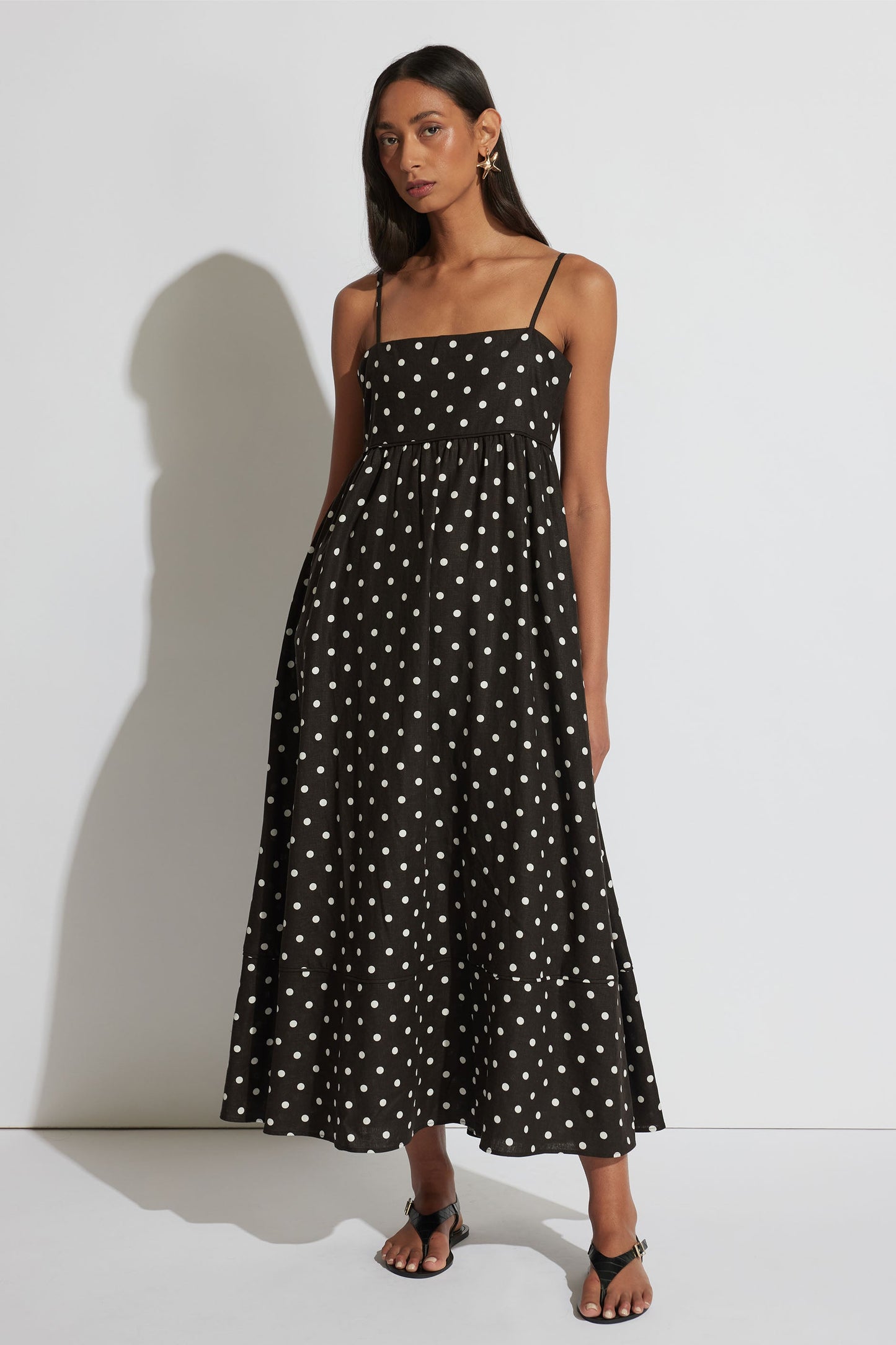 Allie Linen Blend Maxi Dress