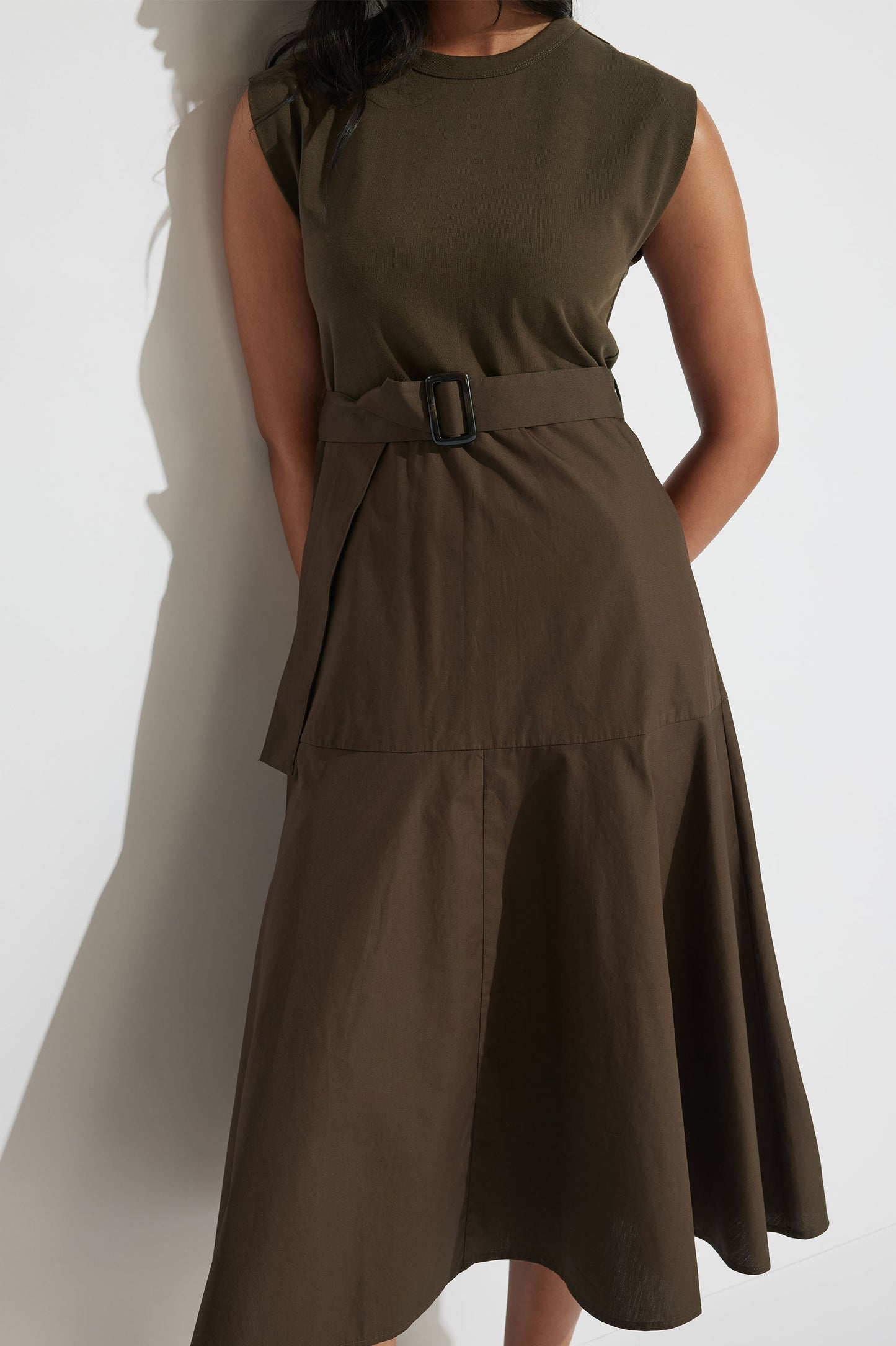 Eden Spliced Midi Dress