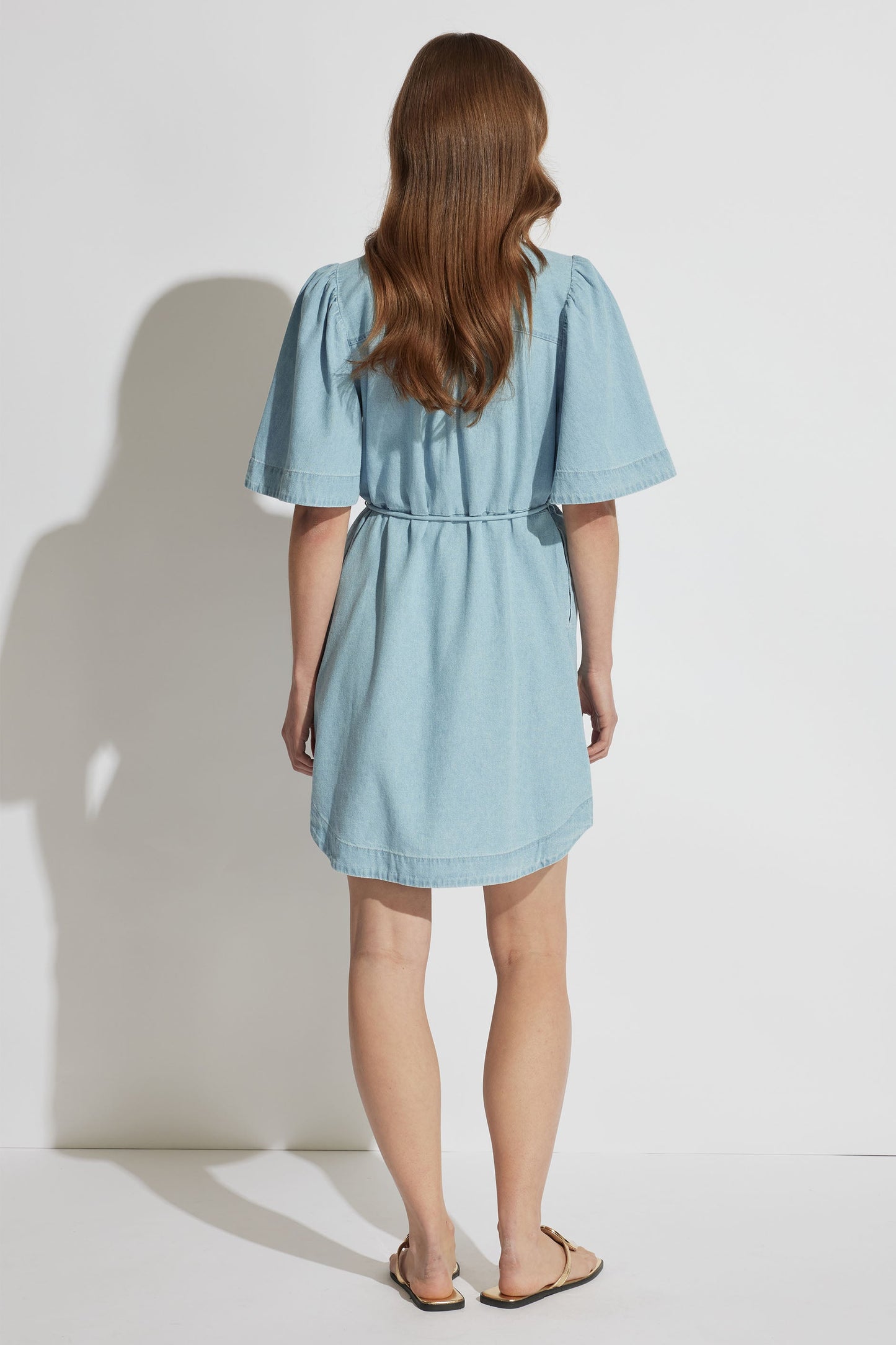 Luna Denim Mini Shirt Dress