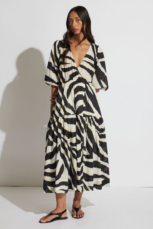 Tegan Midi Wrap Dress
