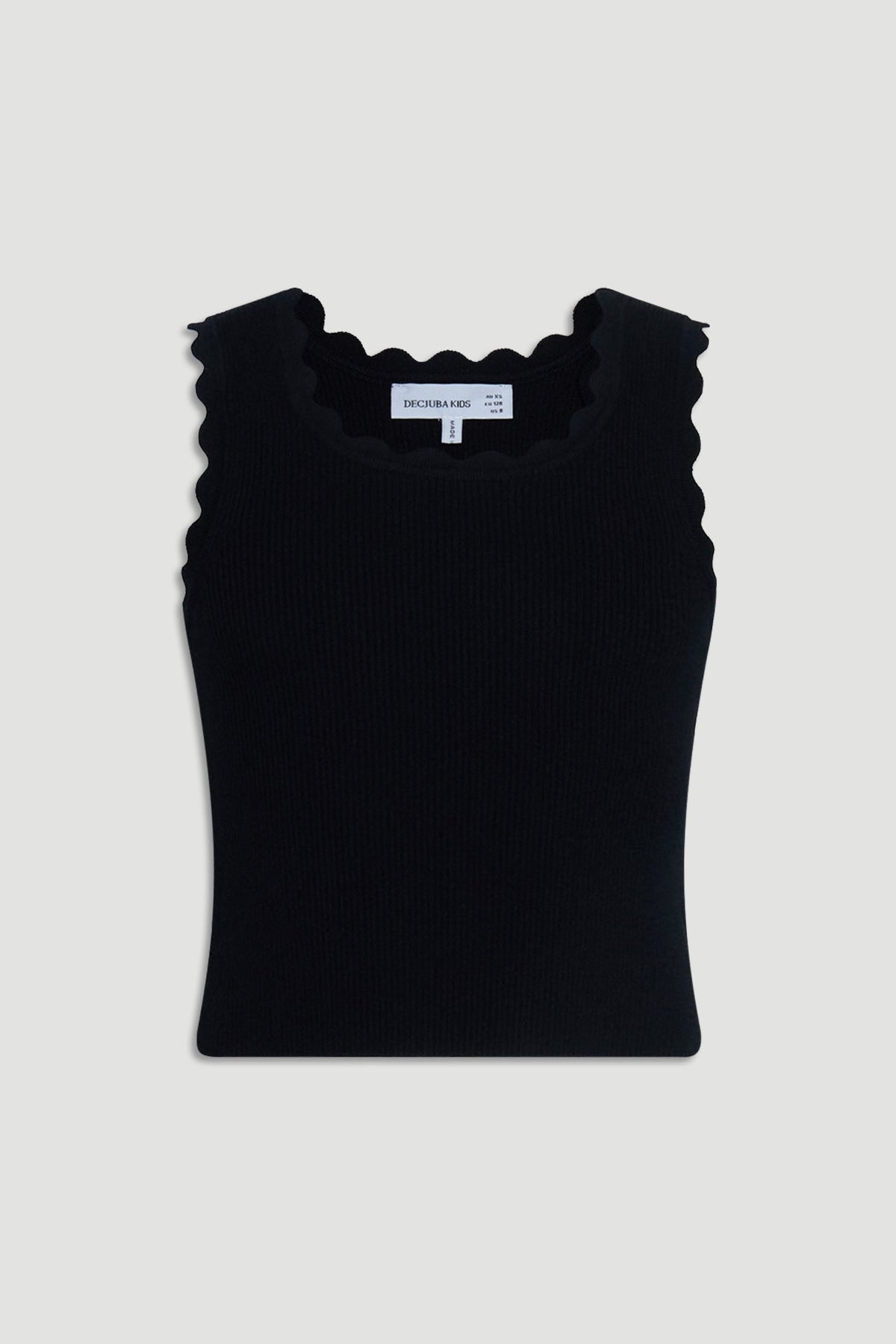 Girls Ruby Scallop Edge Tank