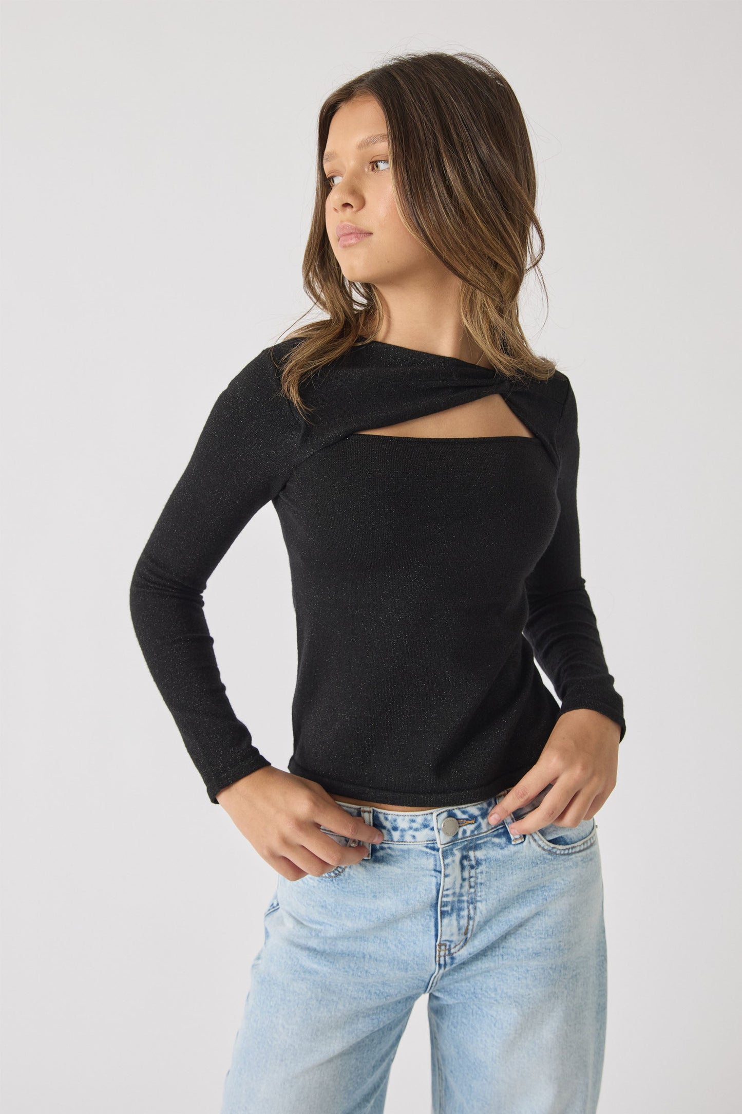 Girls Skylar Knit Top