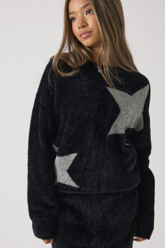 Girls Nelly Star Jumper