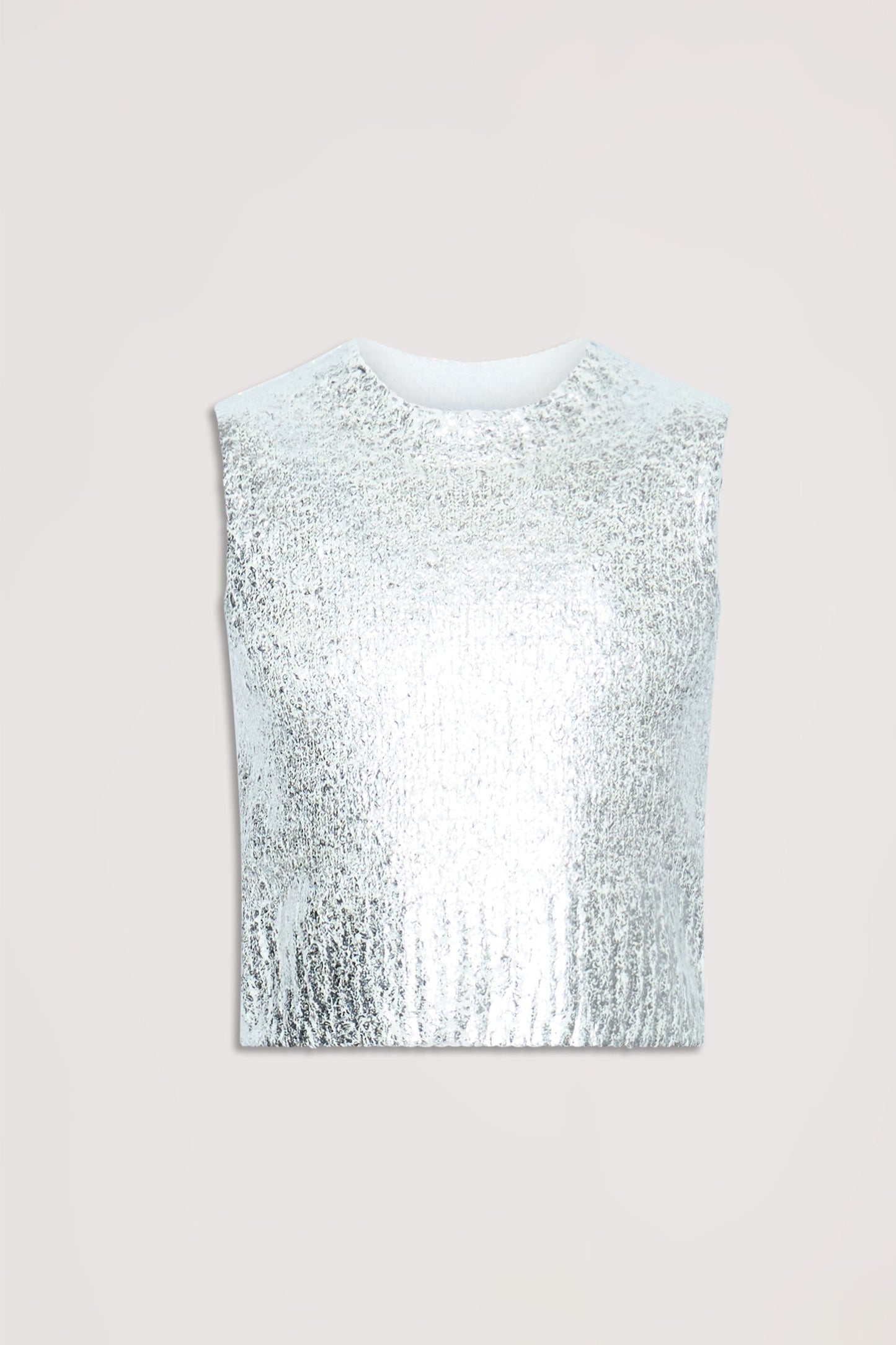 Girls Metallic Knit Vest