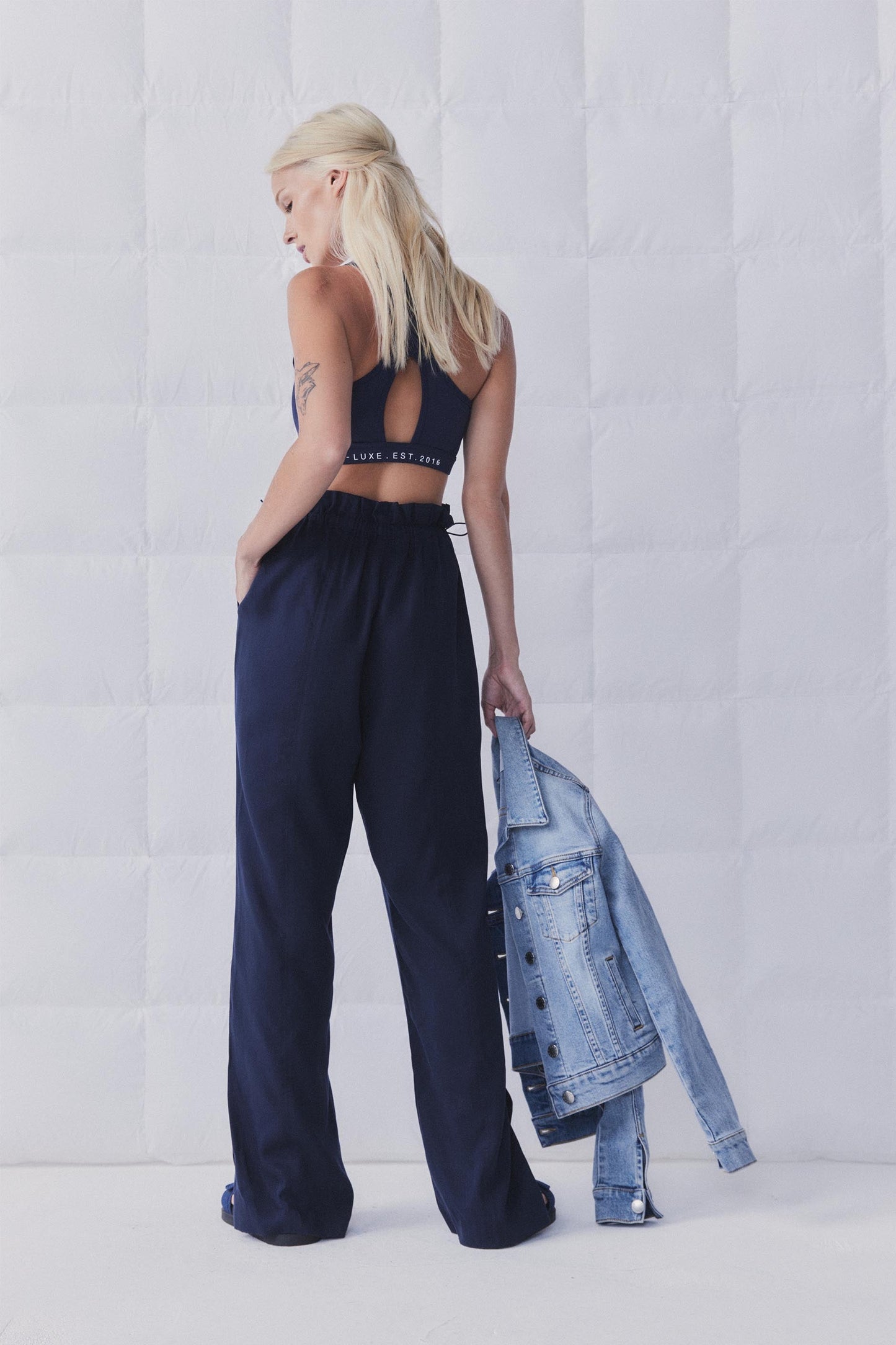 D-Luxe Split Hem Wide Leg Pant