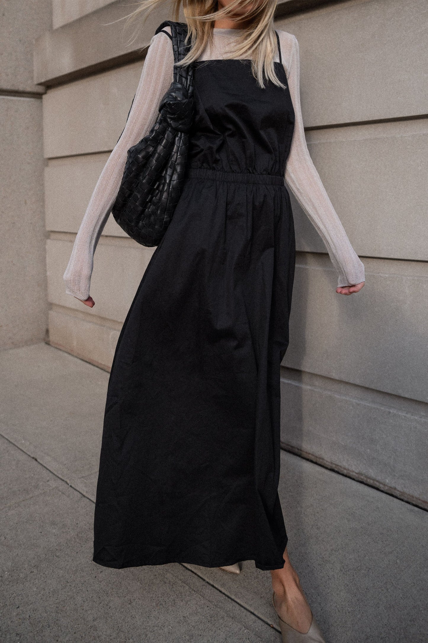 D-Luxe Poplin Midi Dress
