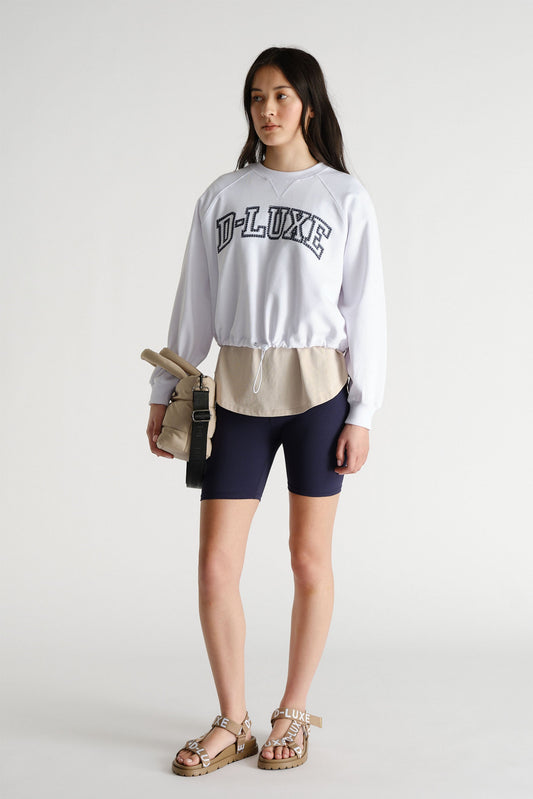 D-Luxe Logo Drawcord Sweat