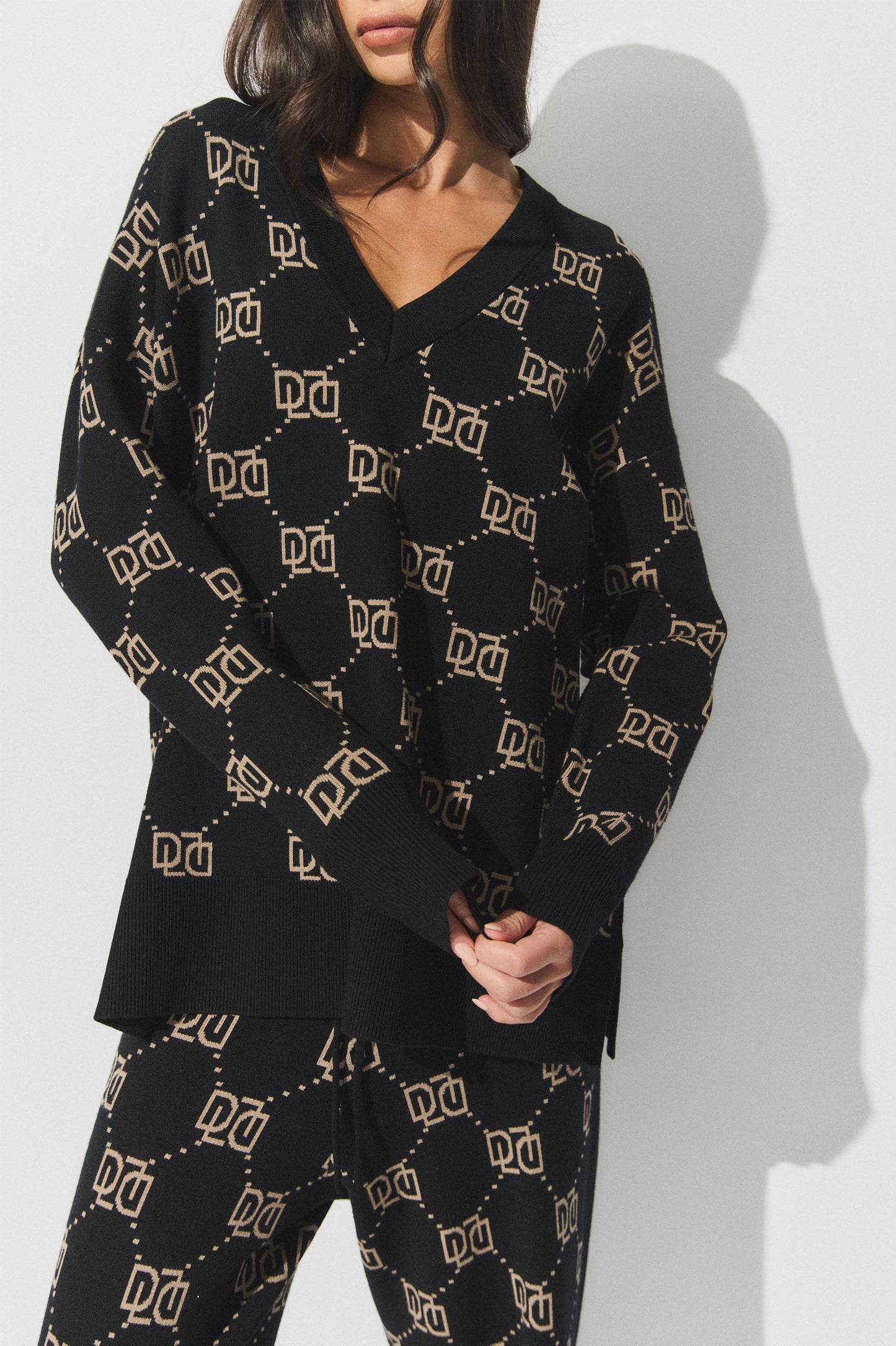 D-Luxe Monogram Knit Top