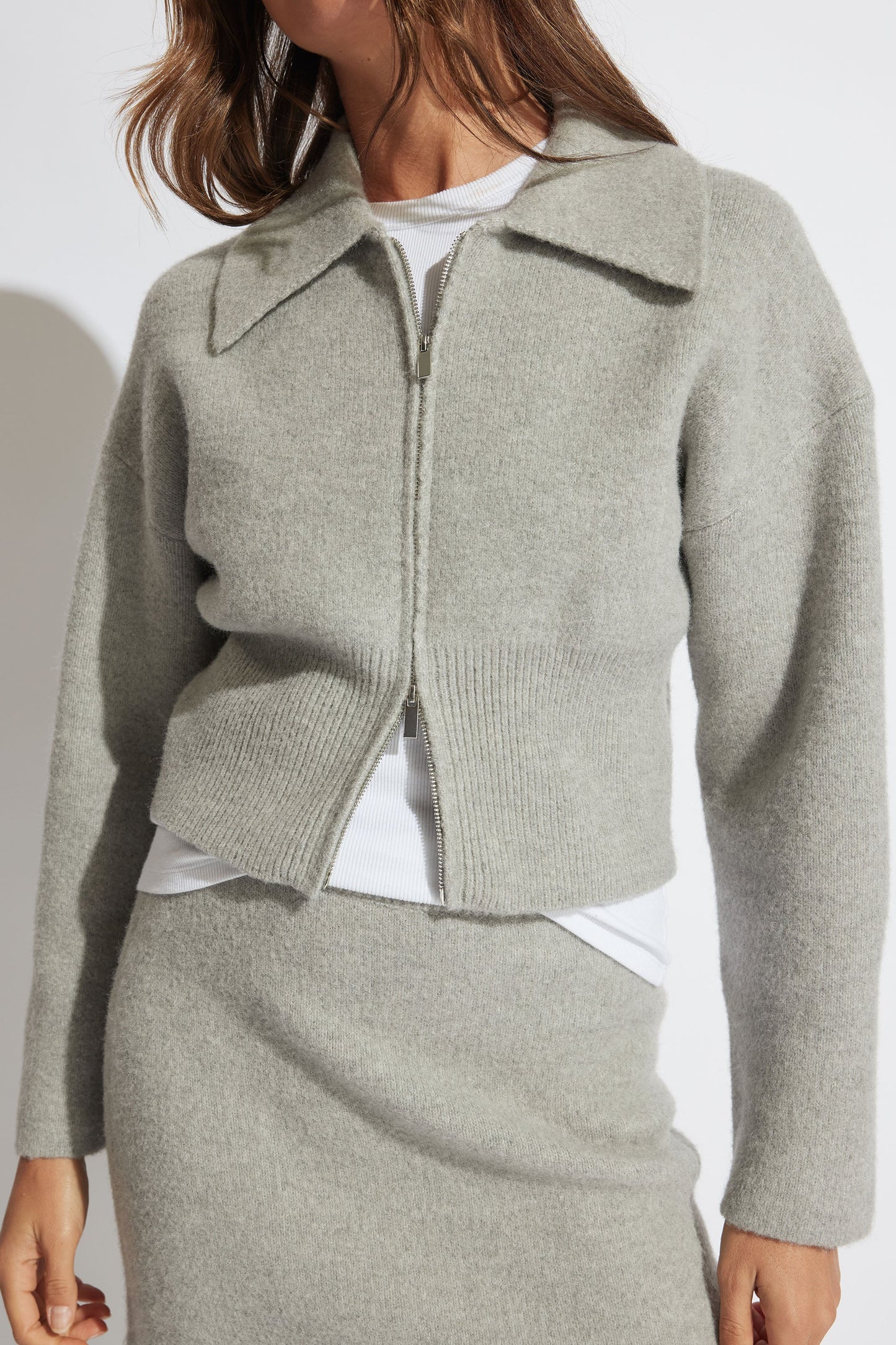 Leah Knit Bomber Jacket