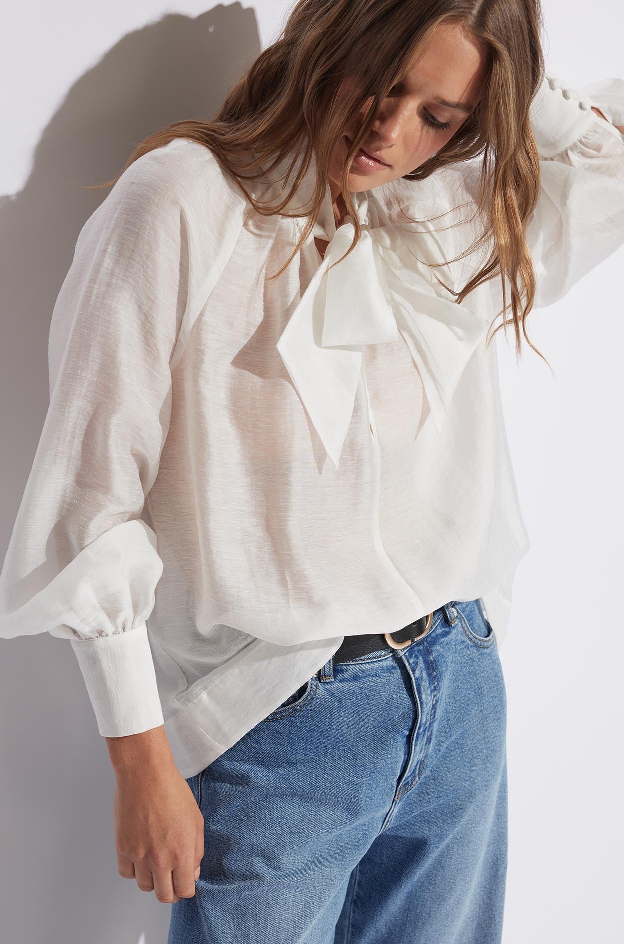 Irena Tie Neck Blouse