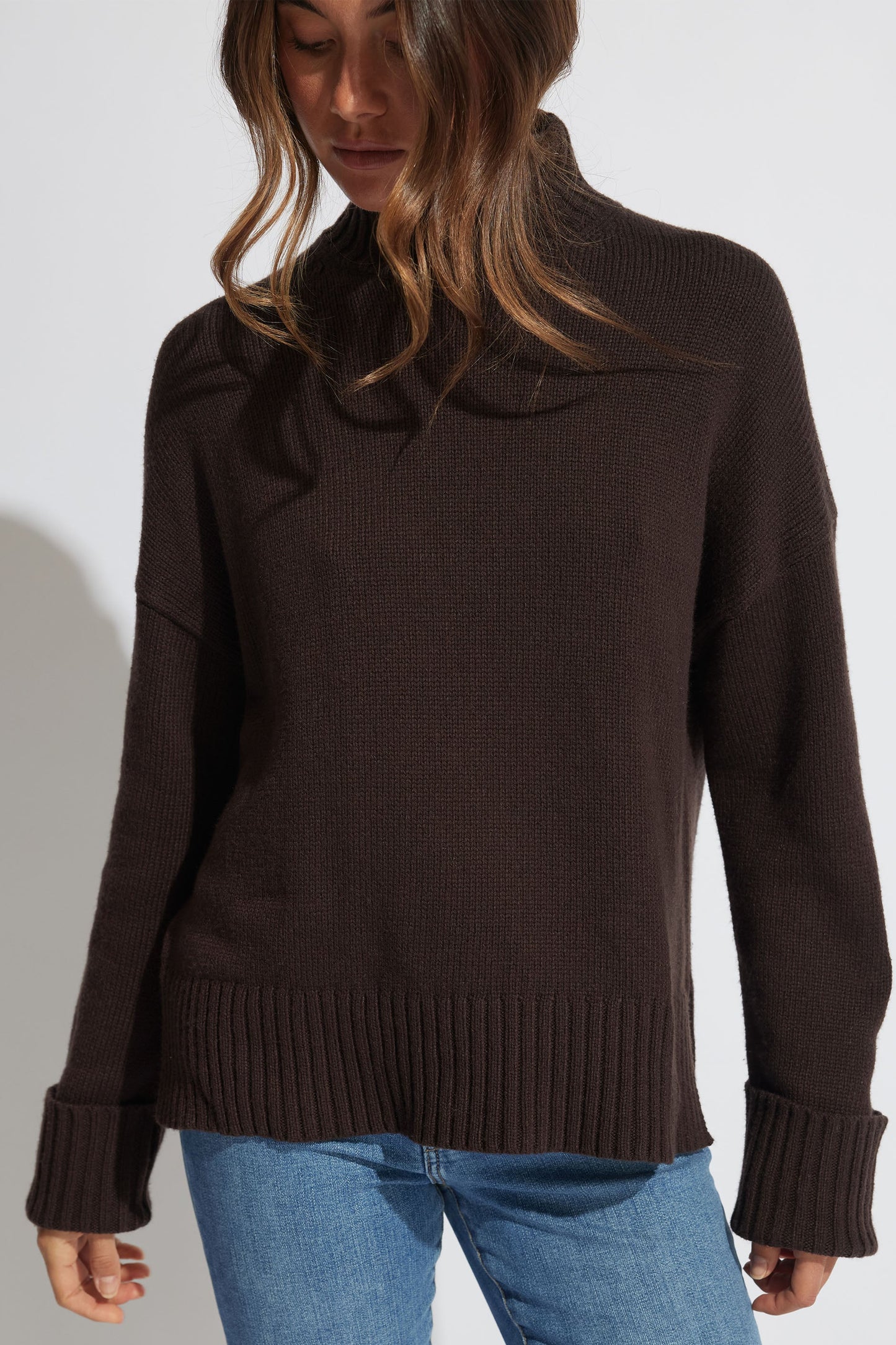 Bec High Neck Knit Jumper