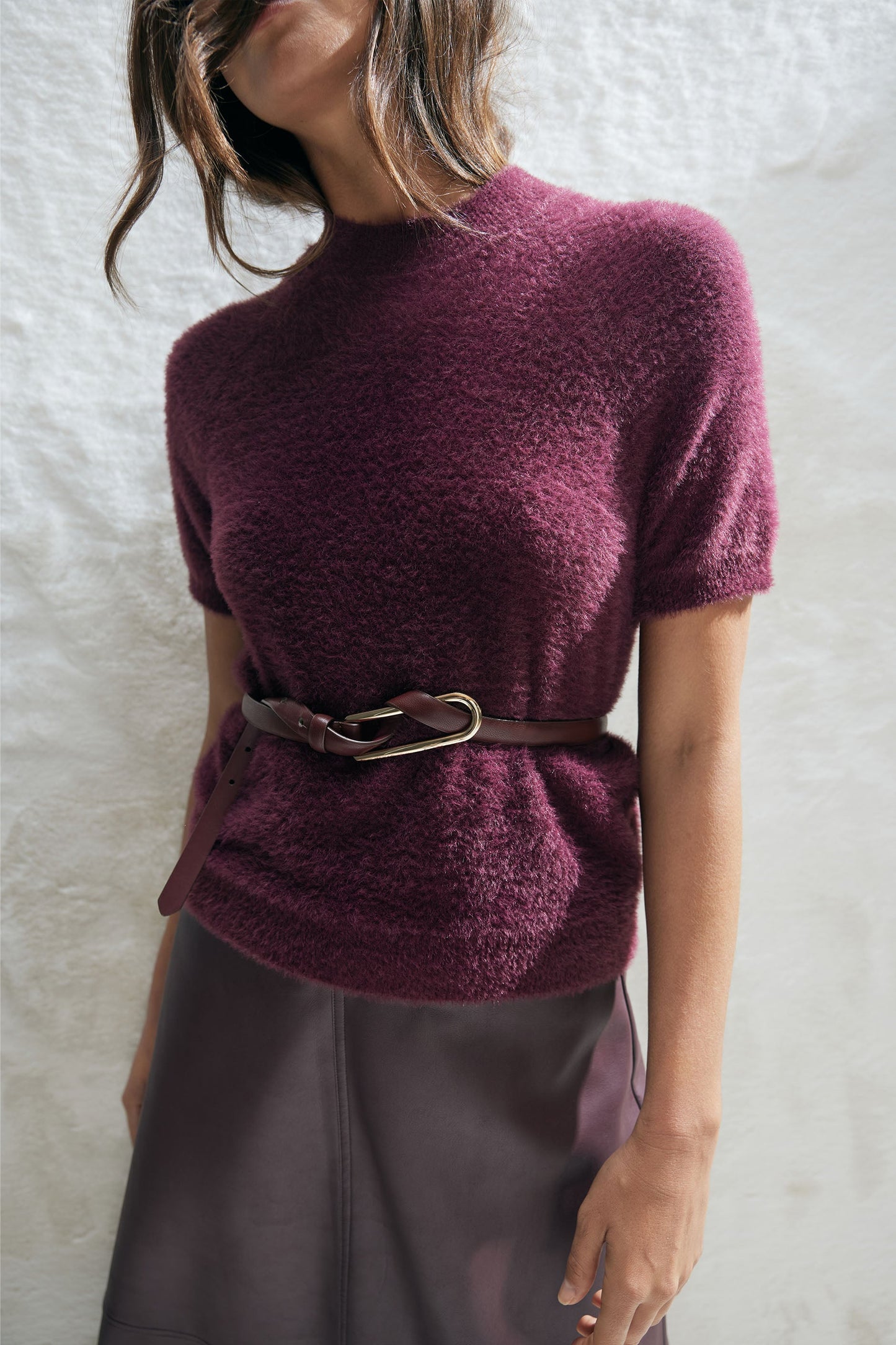 Lulu Fluffy Knit Tee