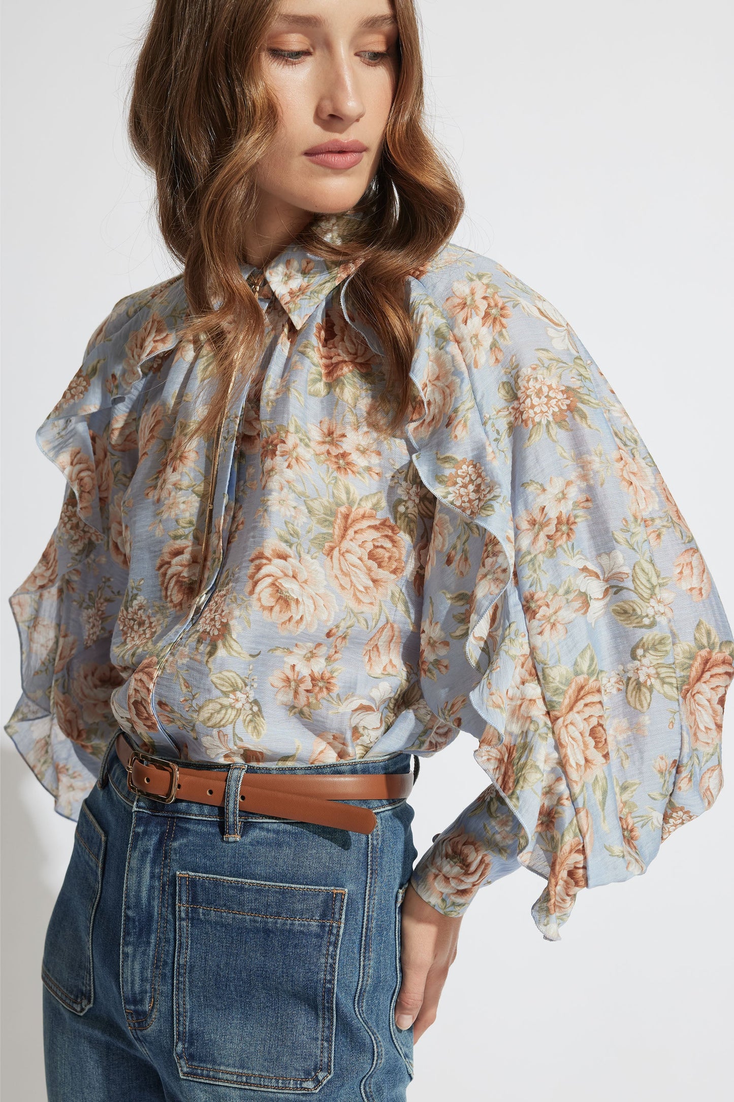 Annika Ruffle Blouse