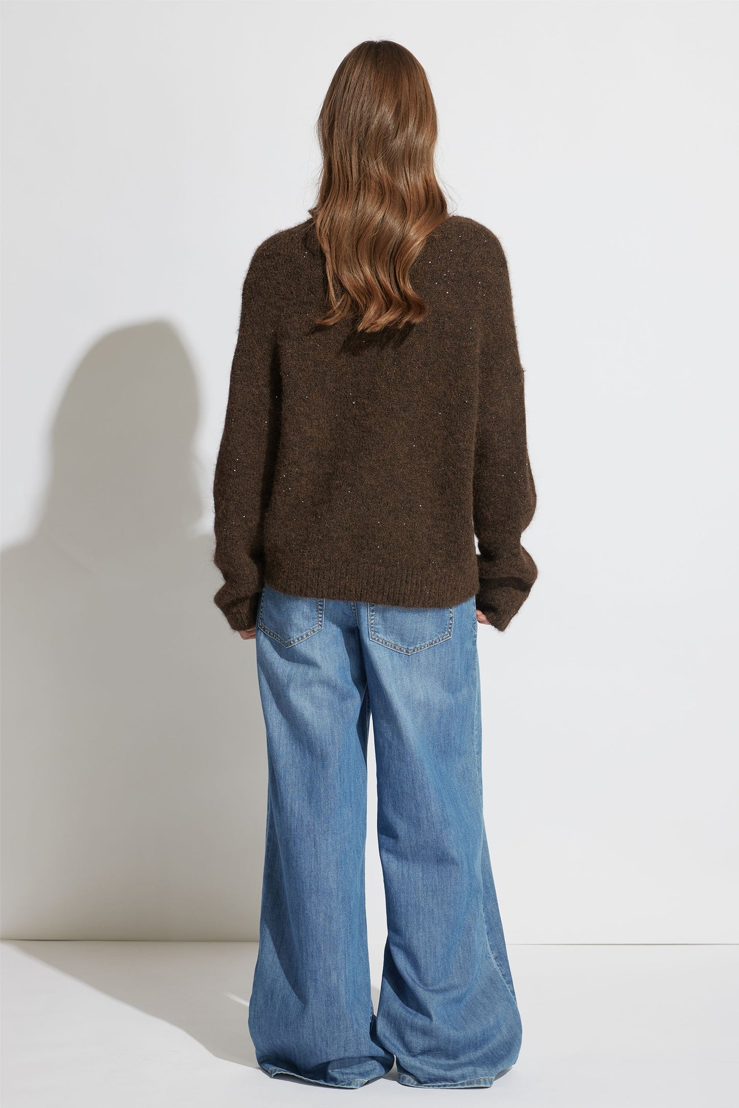 Isabel Sequin V Neck Jumper