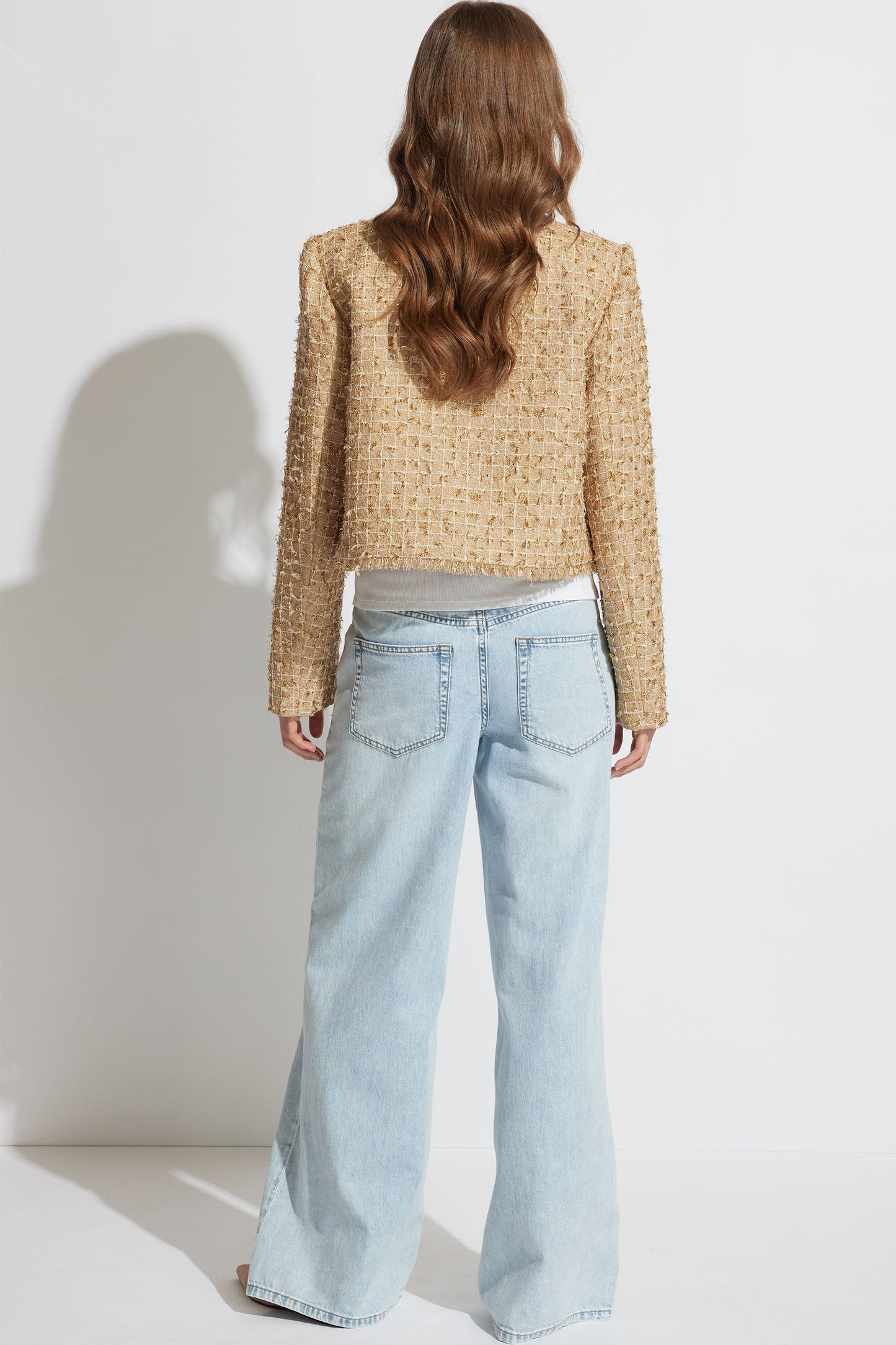 Cynthia Cropped Tweed Jacket