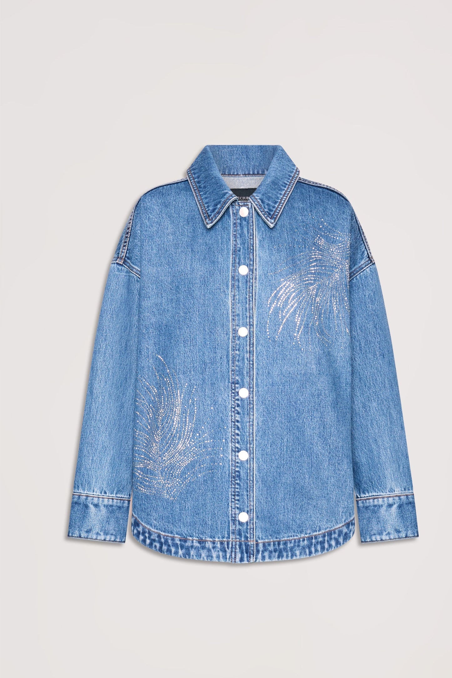 Bree Embellished Denim Shacket