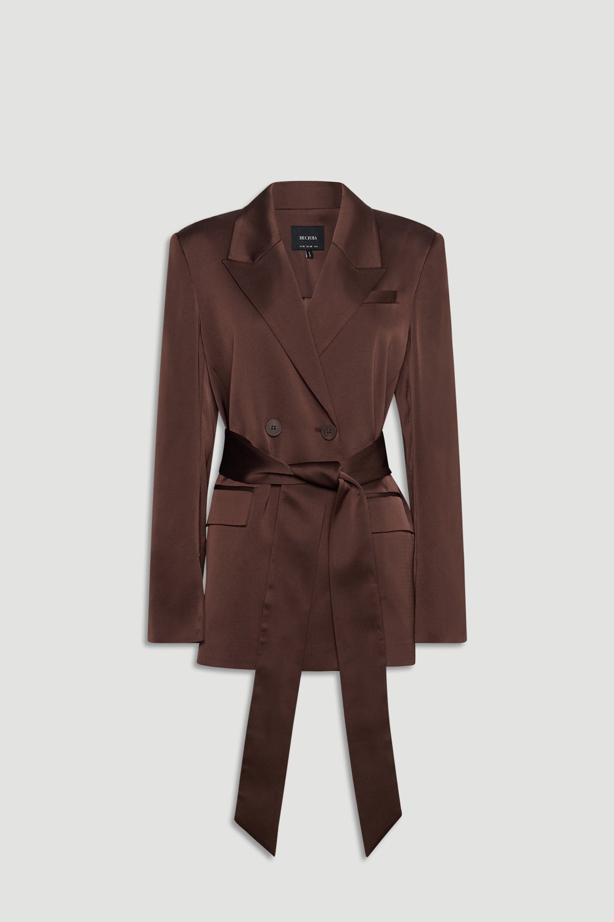 Sadie Satin Wrap Blazer
