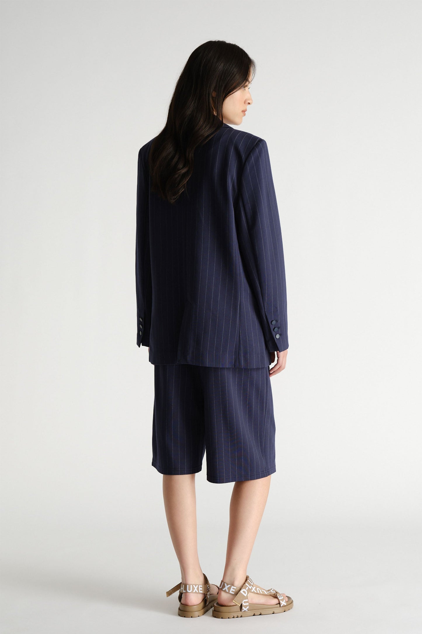 D-Luxe Pinstripe Blazer