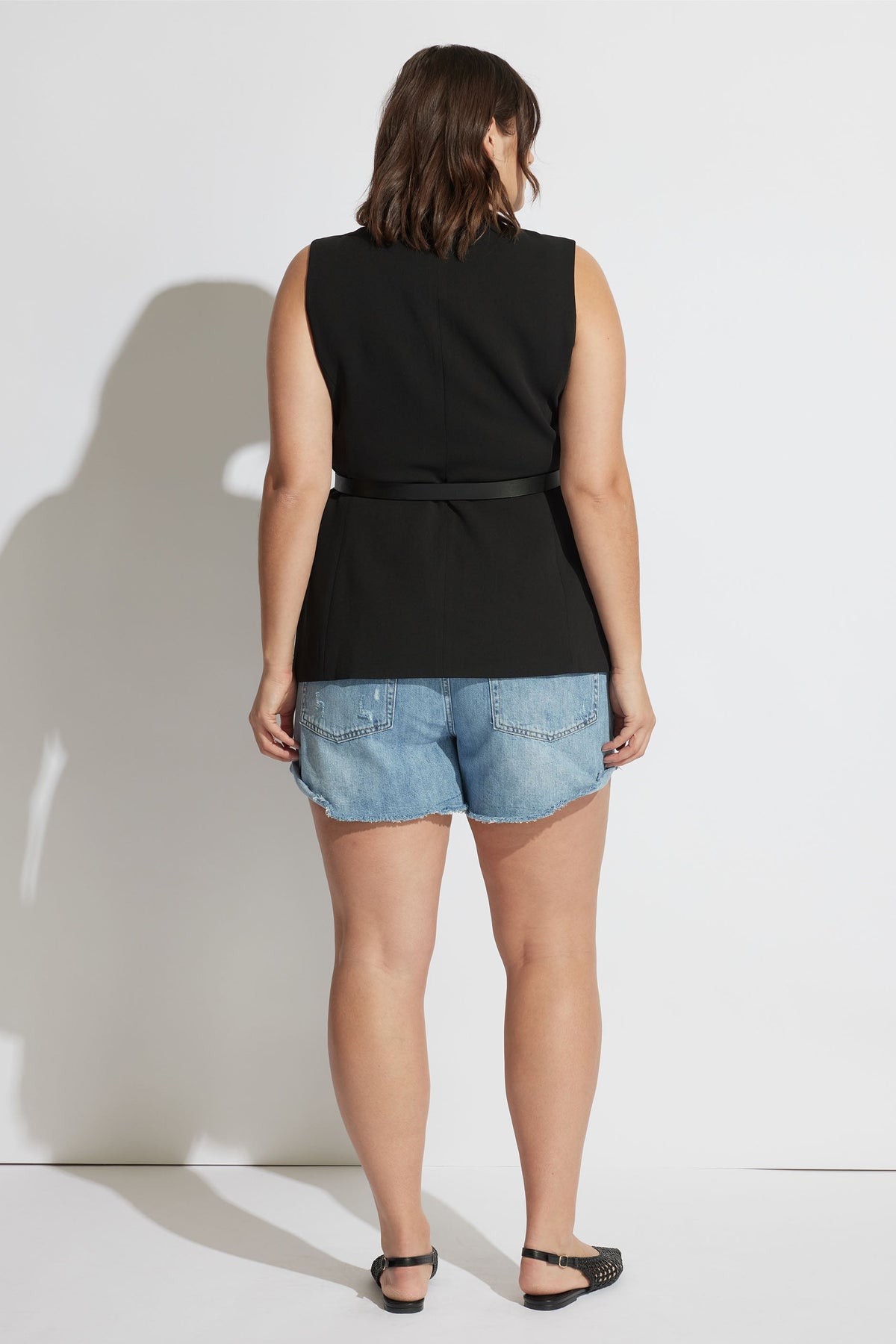 Harper Rolled Cuff Denim Short