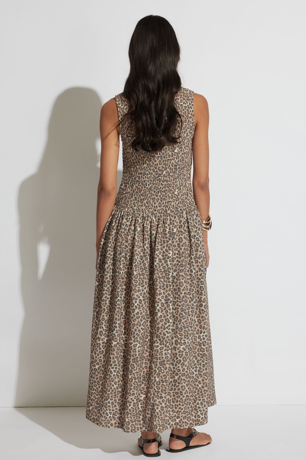 Yasmin Shirred Maxi Dress