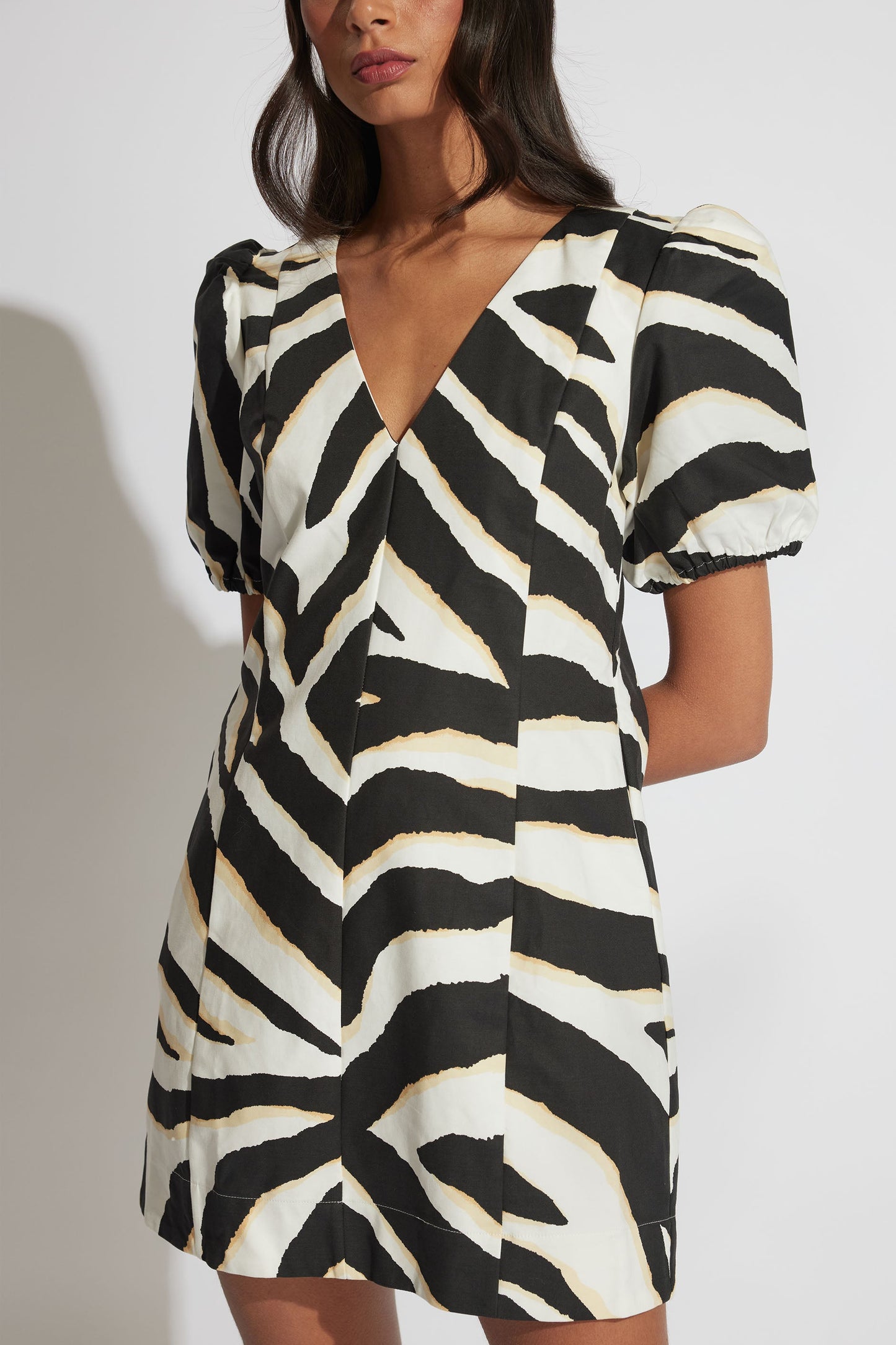 Jade Puff Sleeve Mini Dress