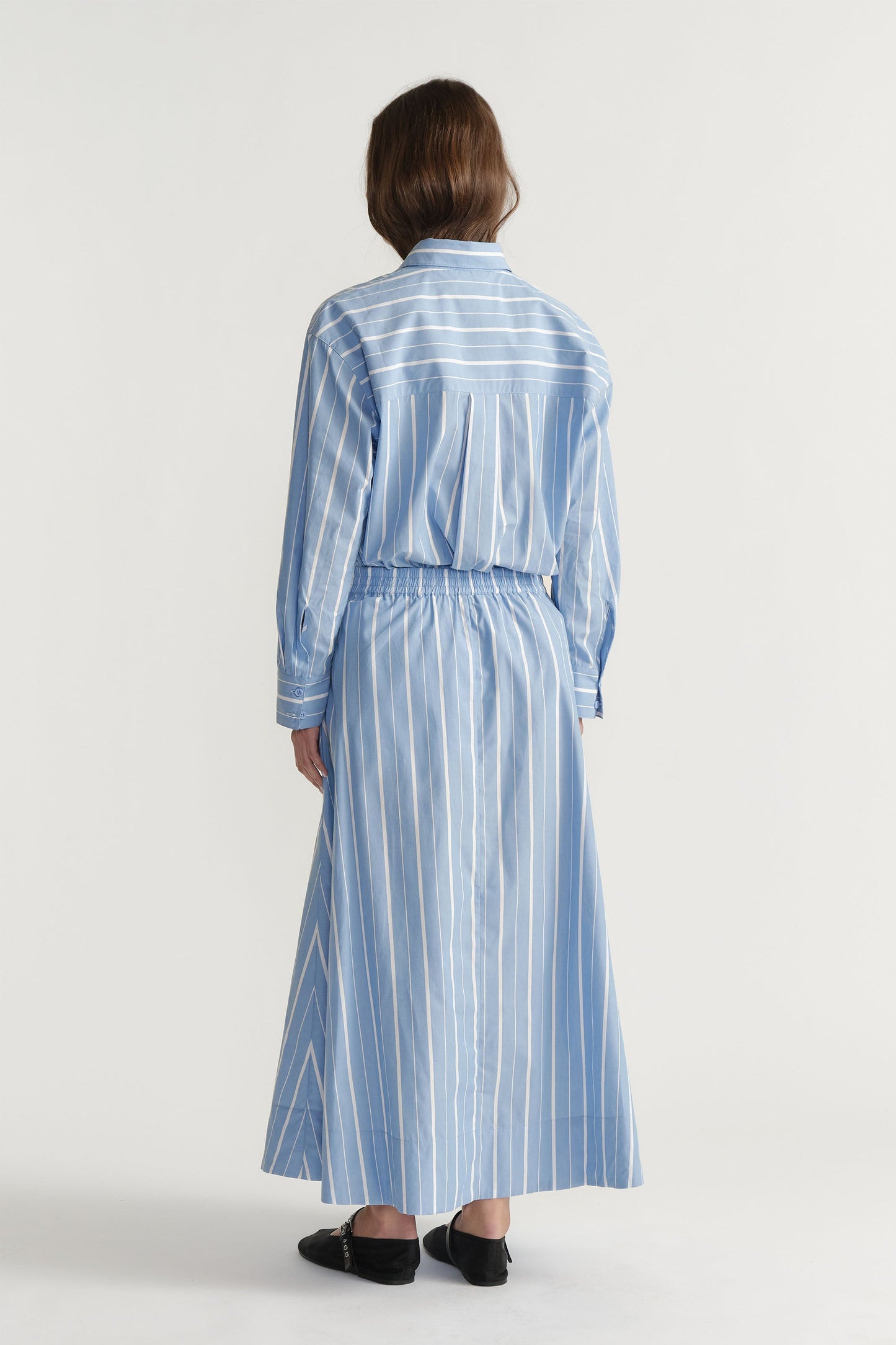 D-Luxe Poplin Stripe Skirt
