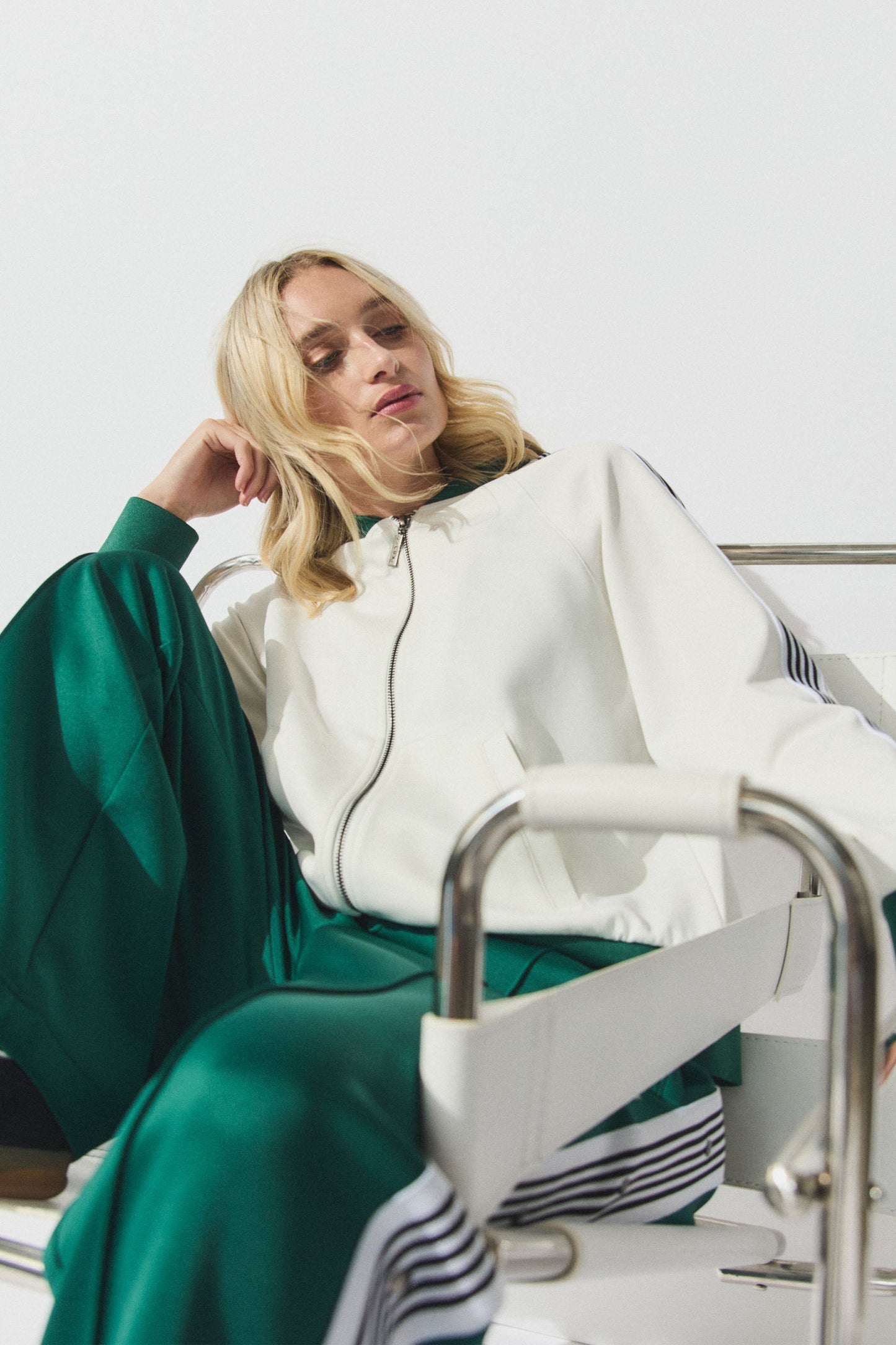 D-Luxe Side Stripe Bomber