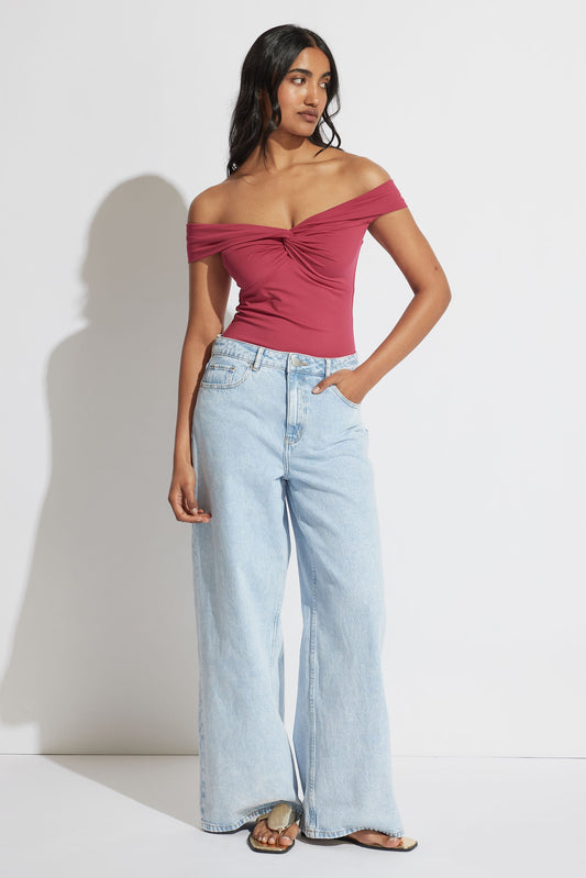 Amy Off Shoulder Twist Top