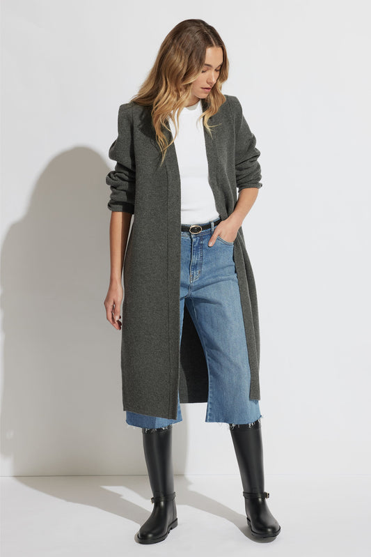 Shae Shoulder Pleat Cardigan