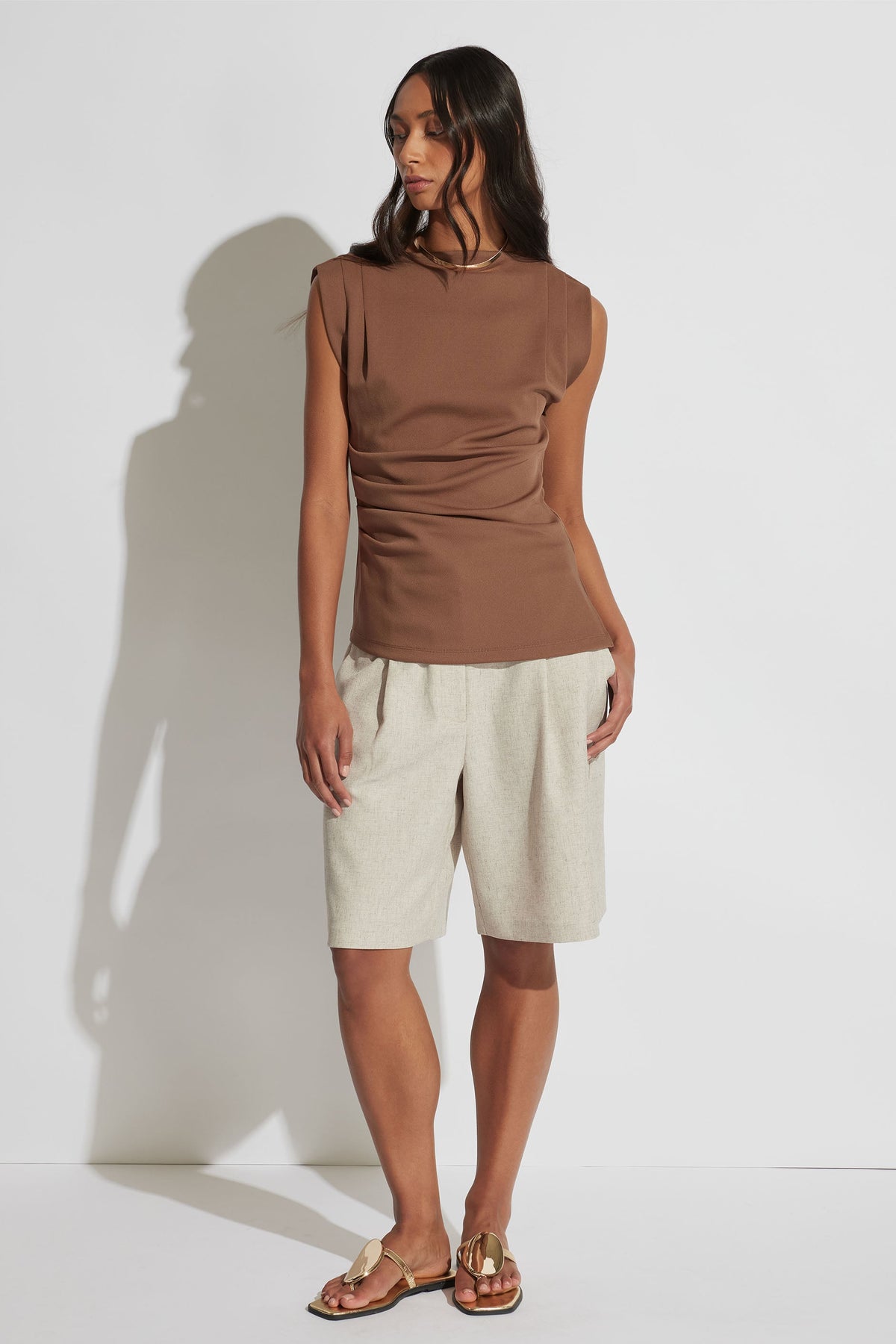 Mindy Pleated Top