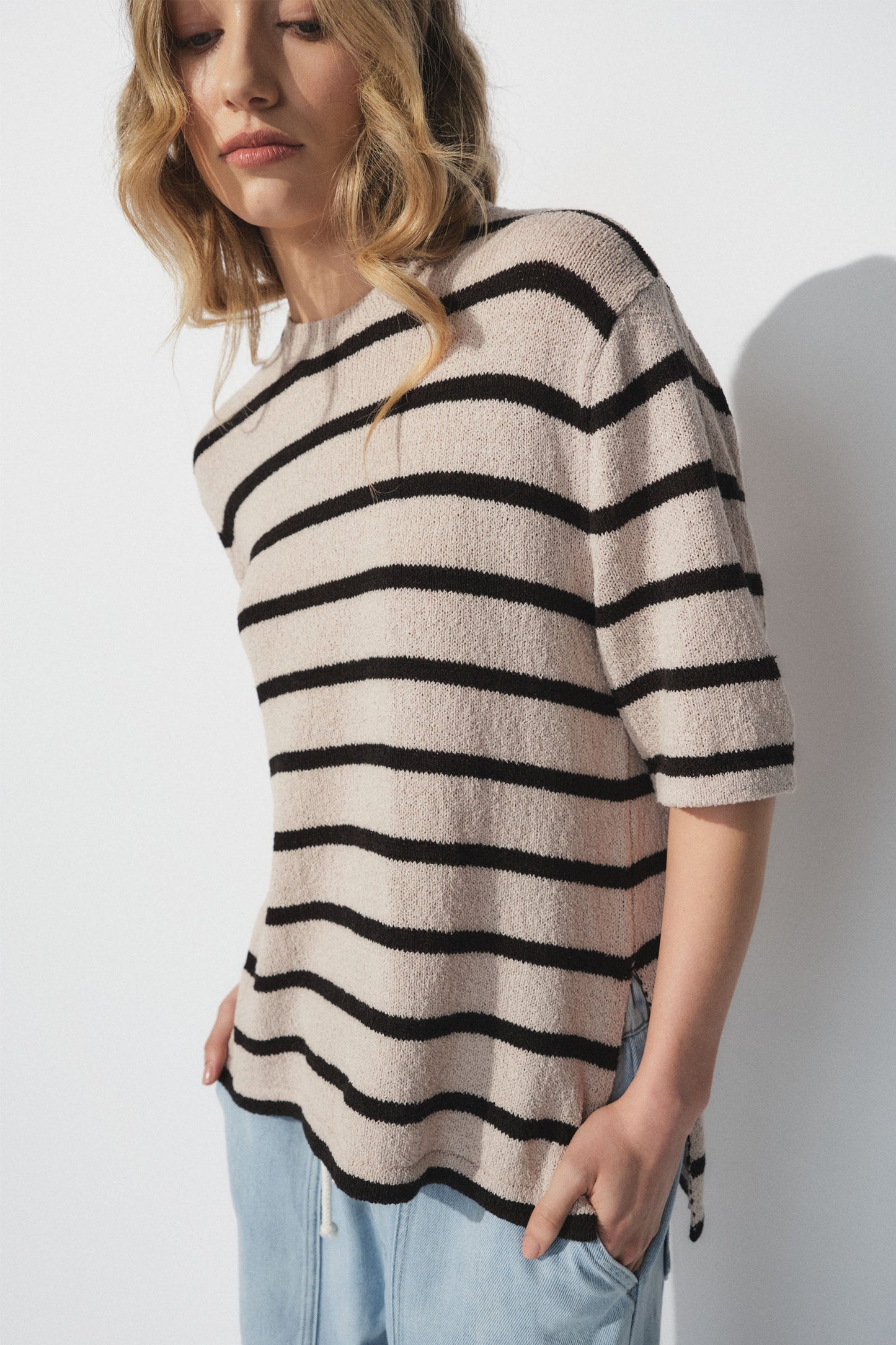 D-Luxe Knit Boxy Tee