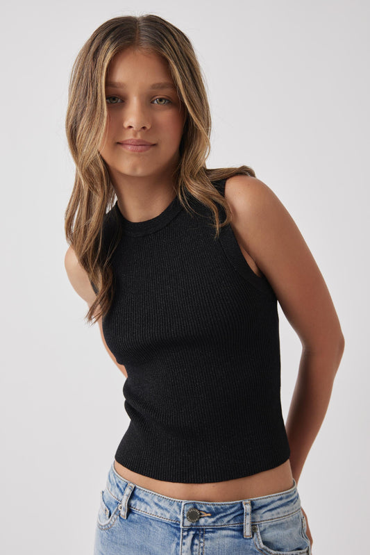 Girls Fern Metallic Tank