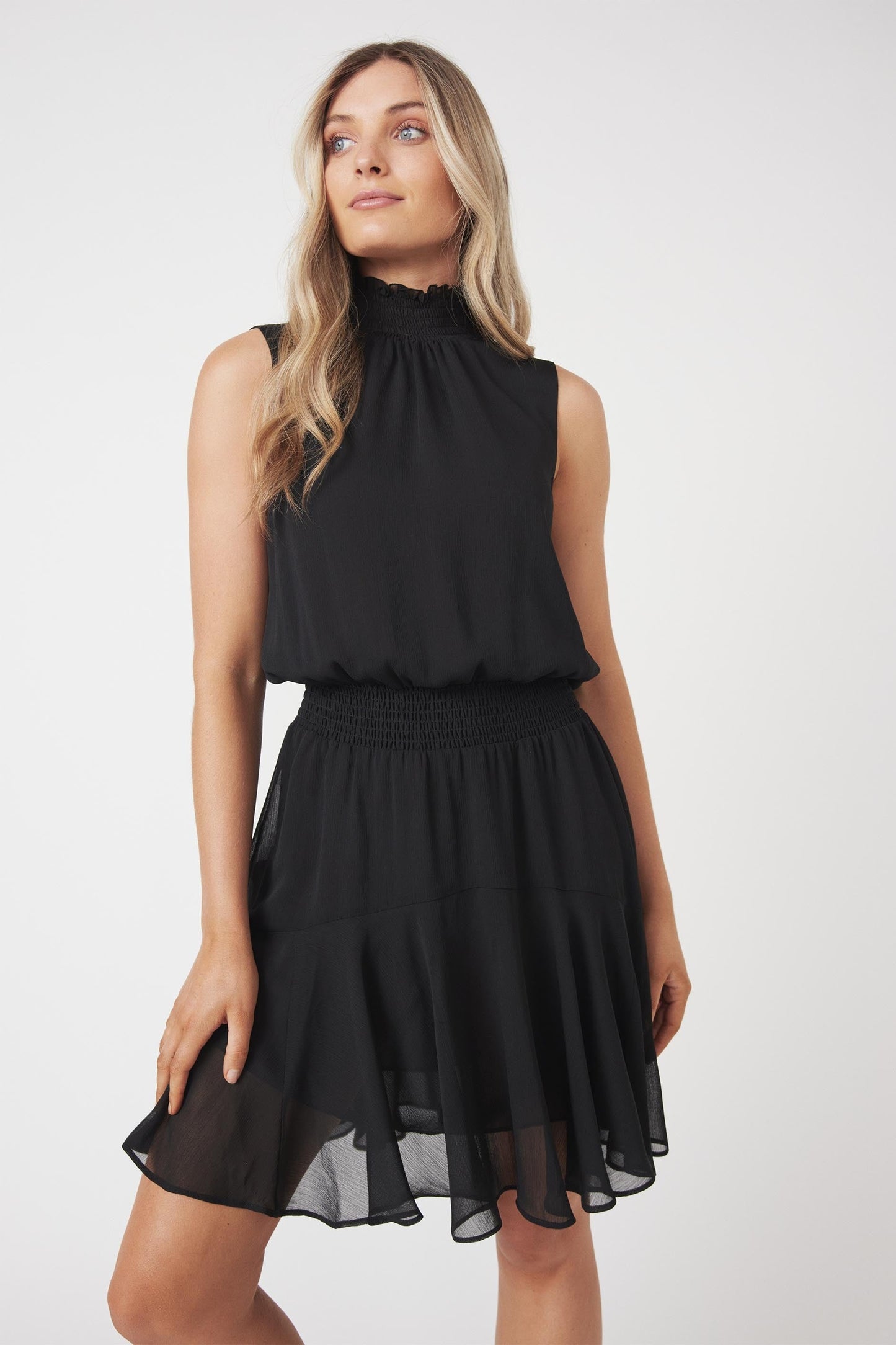 Erica Shirred Waist Dress