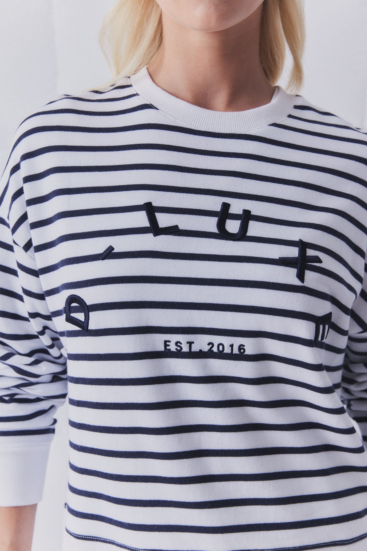 D-Luxe Embroidered Text Sweat