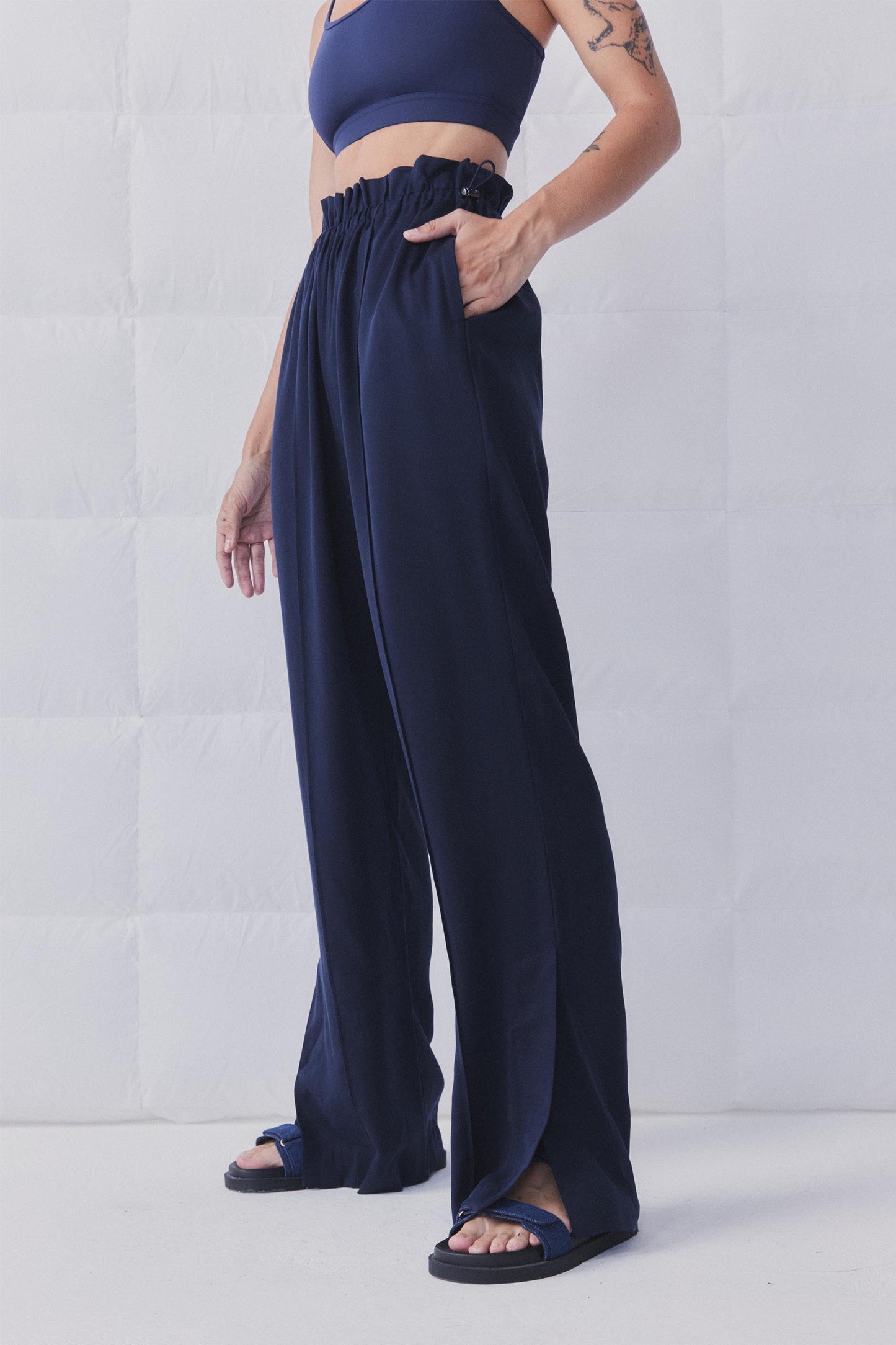 D-Luxe Split Hem Wide Leg Pant