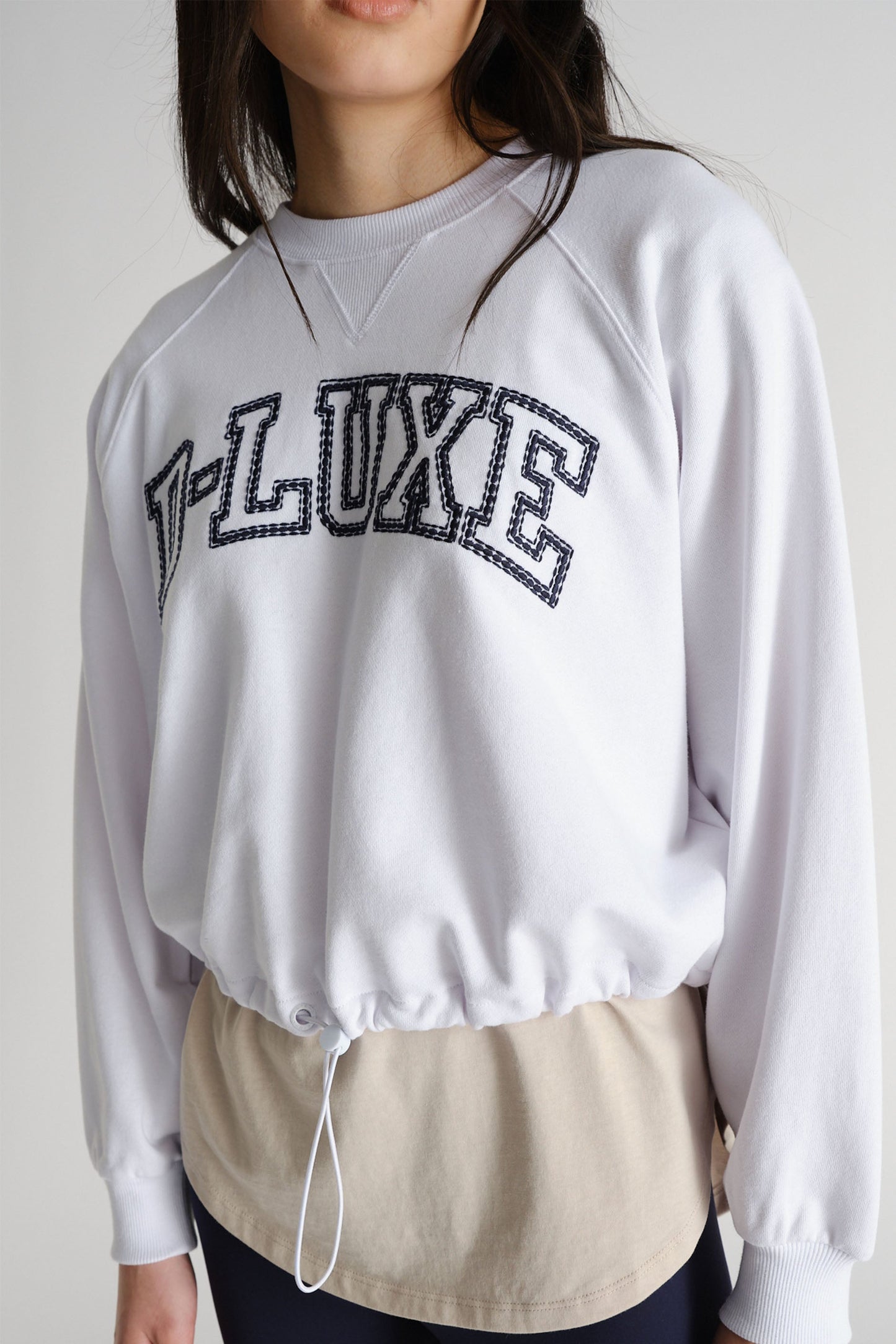 D-Luxe Logo Drawcord Sweat