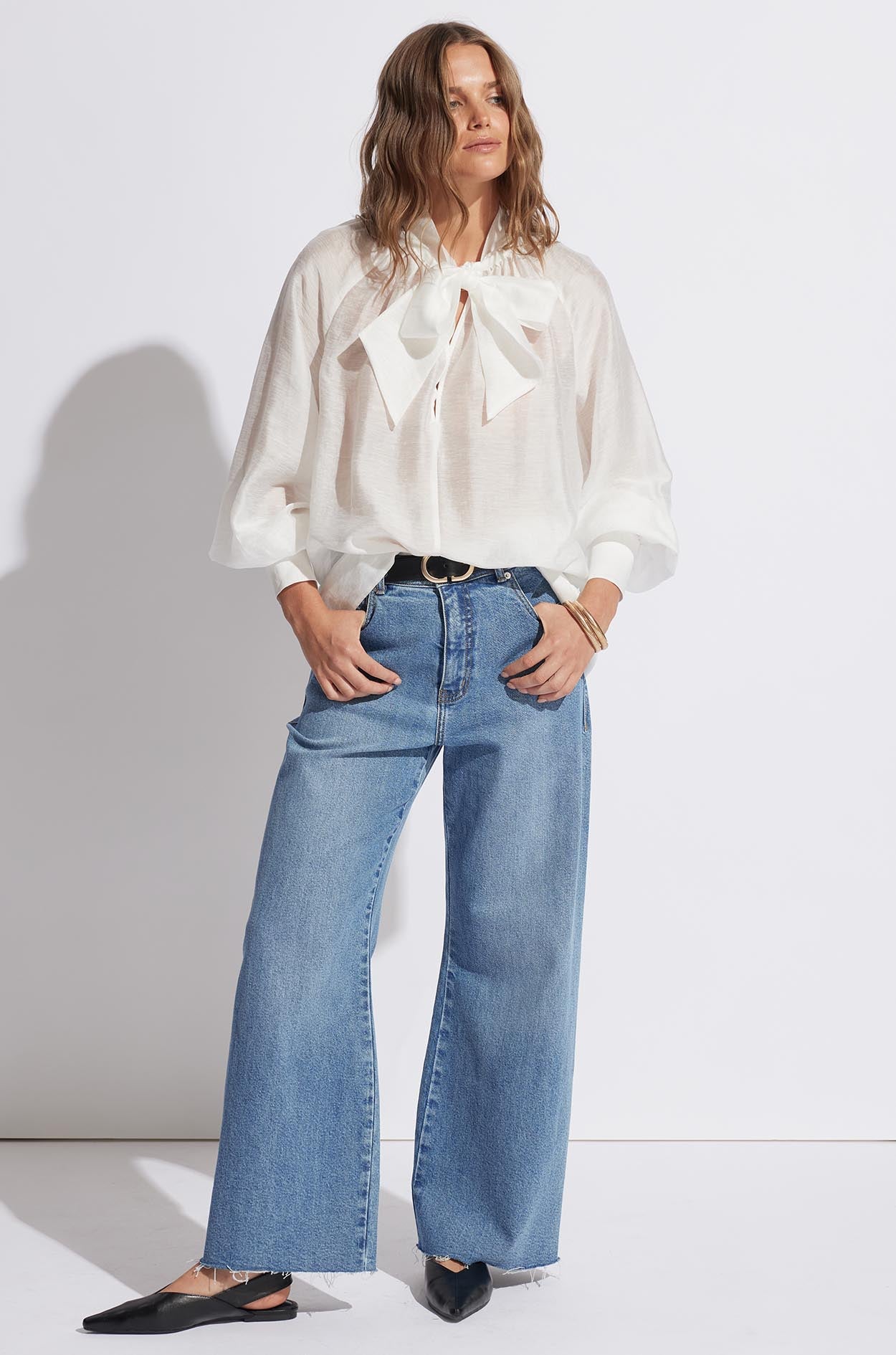 Irena Tie Neck Blouse