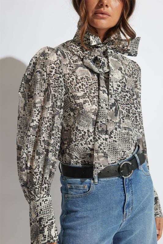 Sharni Tie Neck Shirt