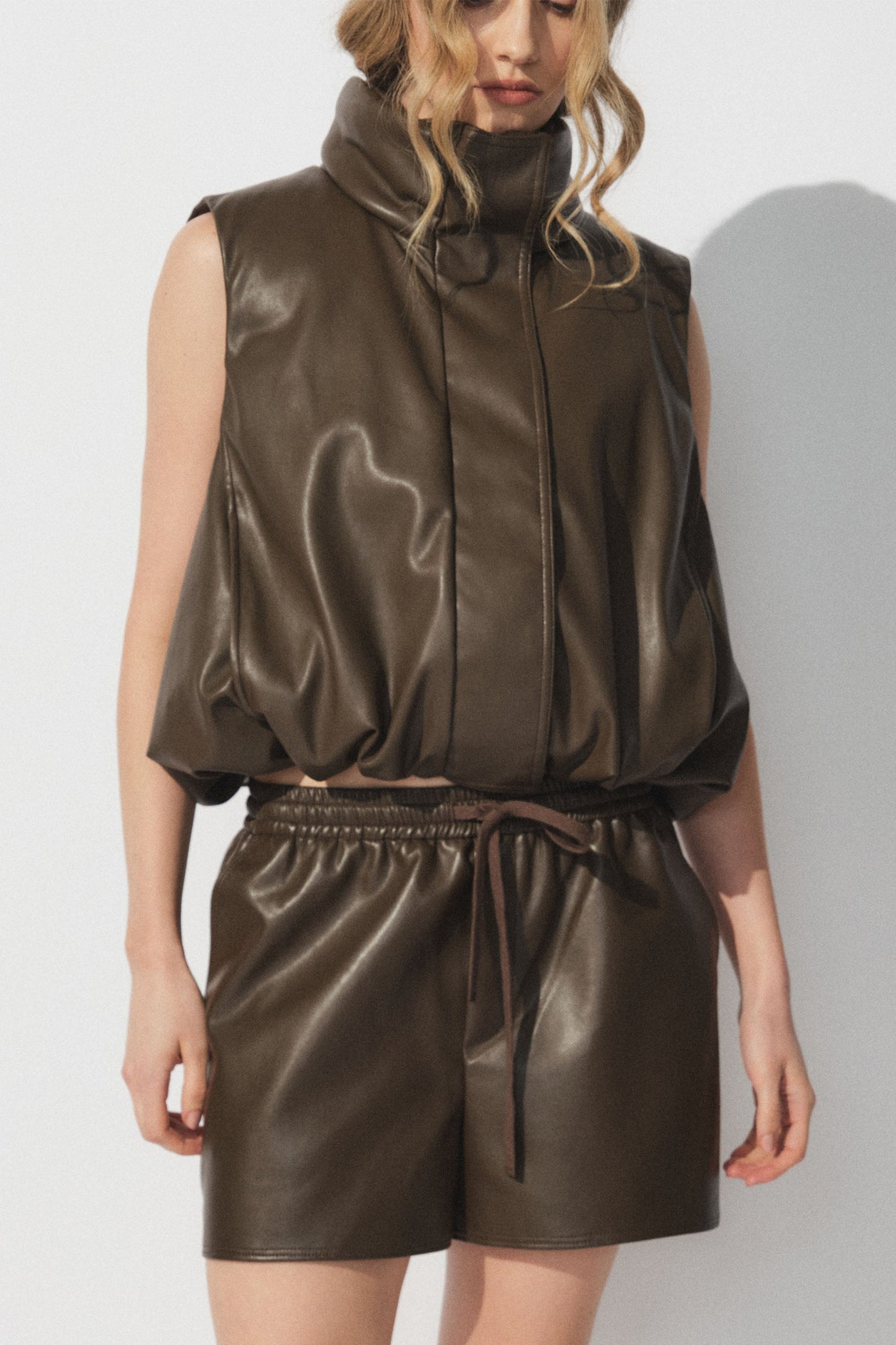 D-Luxe Faux Leather Short