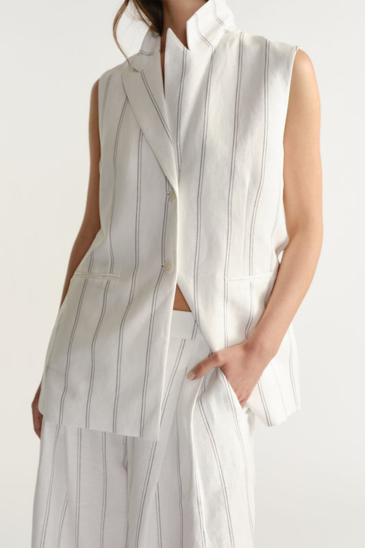 Paige Linen Blend Vest