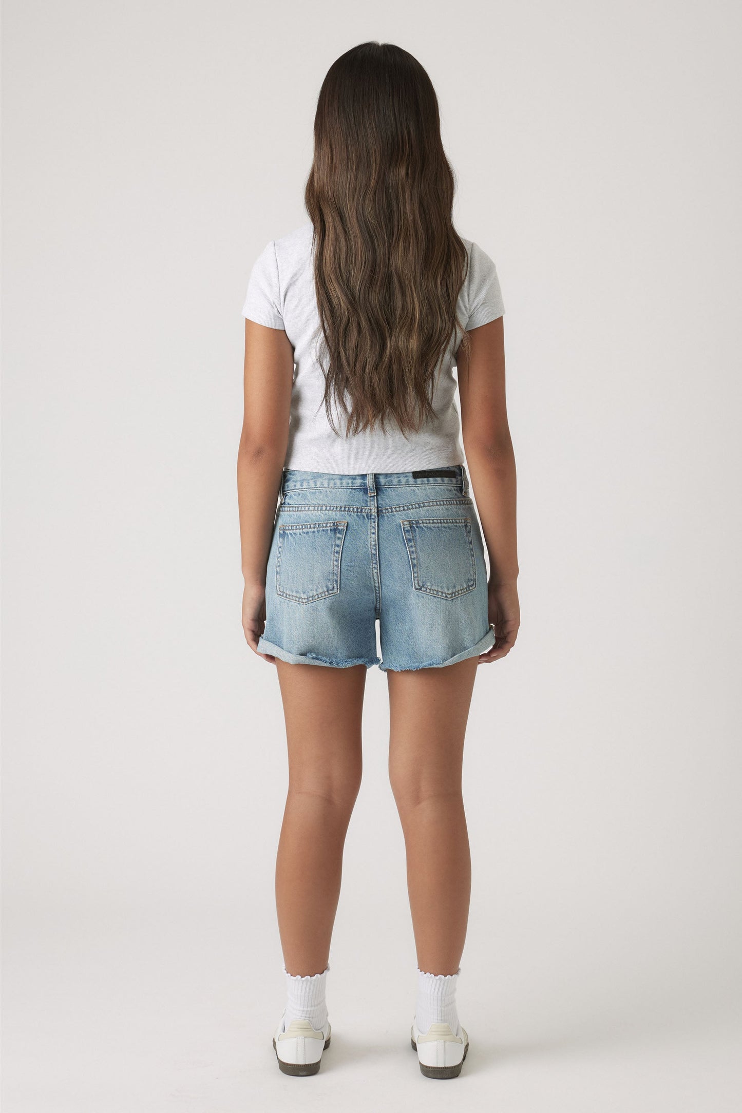 Girls Abbie Rolled Denim Short