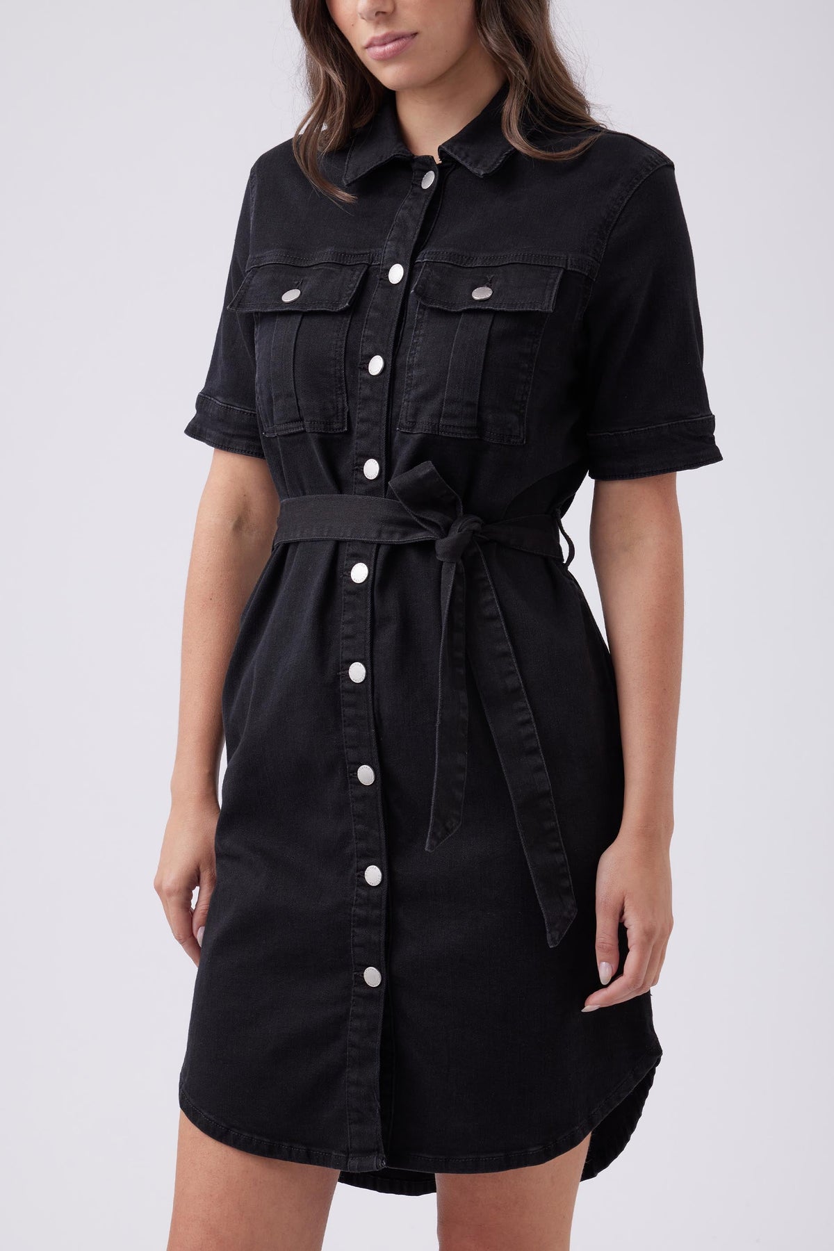 Piper Button Down Denim Dress