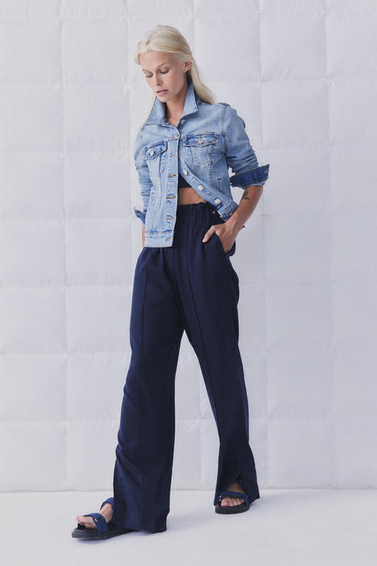 D-Luxe Split Hem Wide Leg Pant