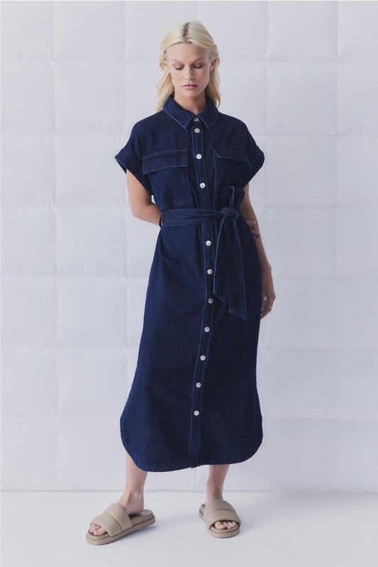D-Luxe Denim Maxi Dress
