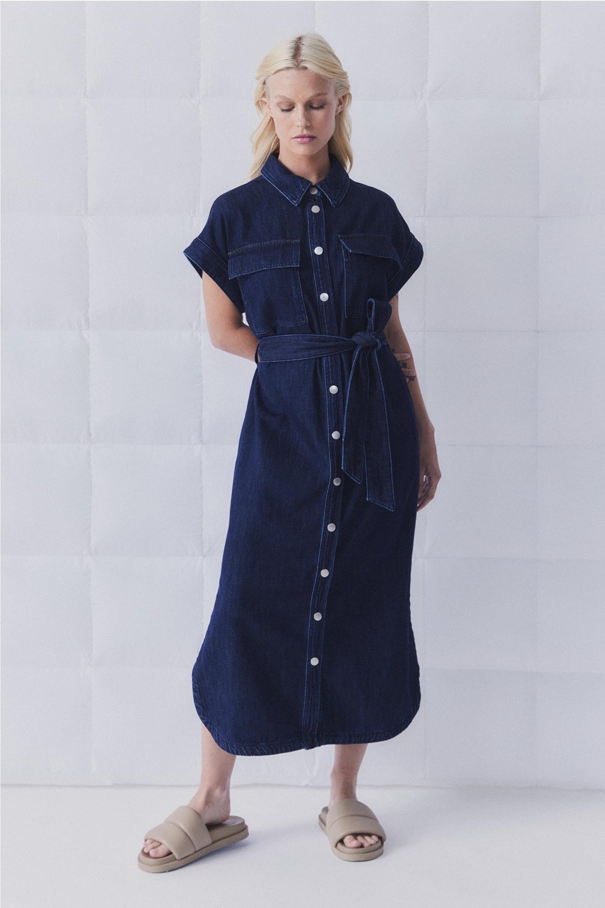 D-Luxe Denim Maxi Dress