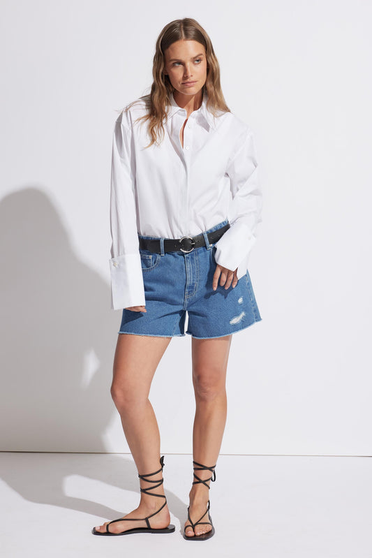Charlie Distressed Denim Short