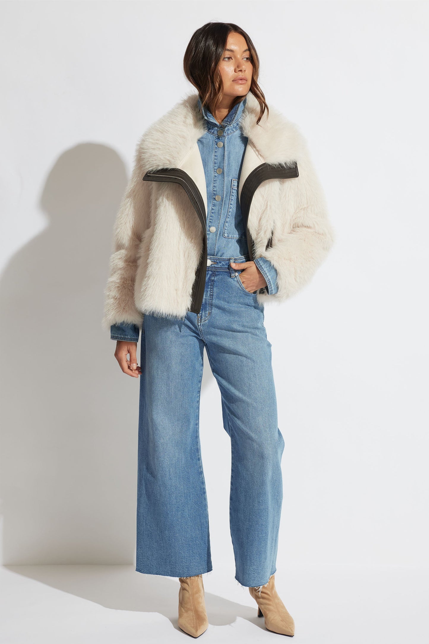 Avery Faux Fur Aviator